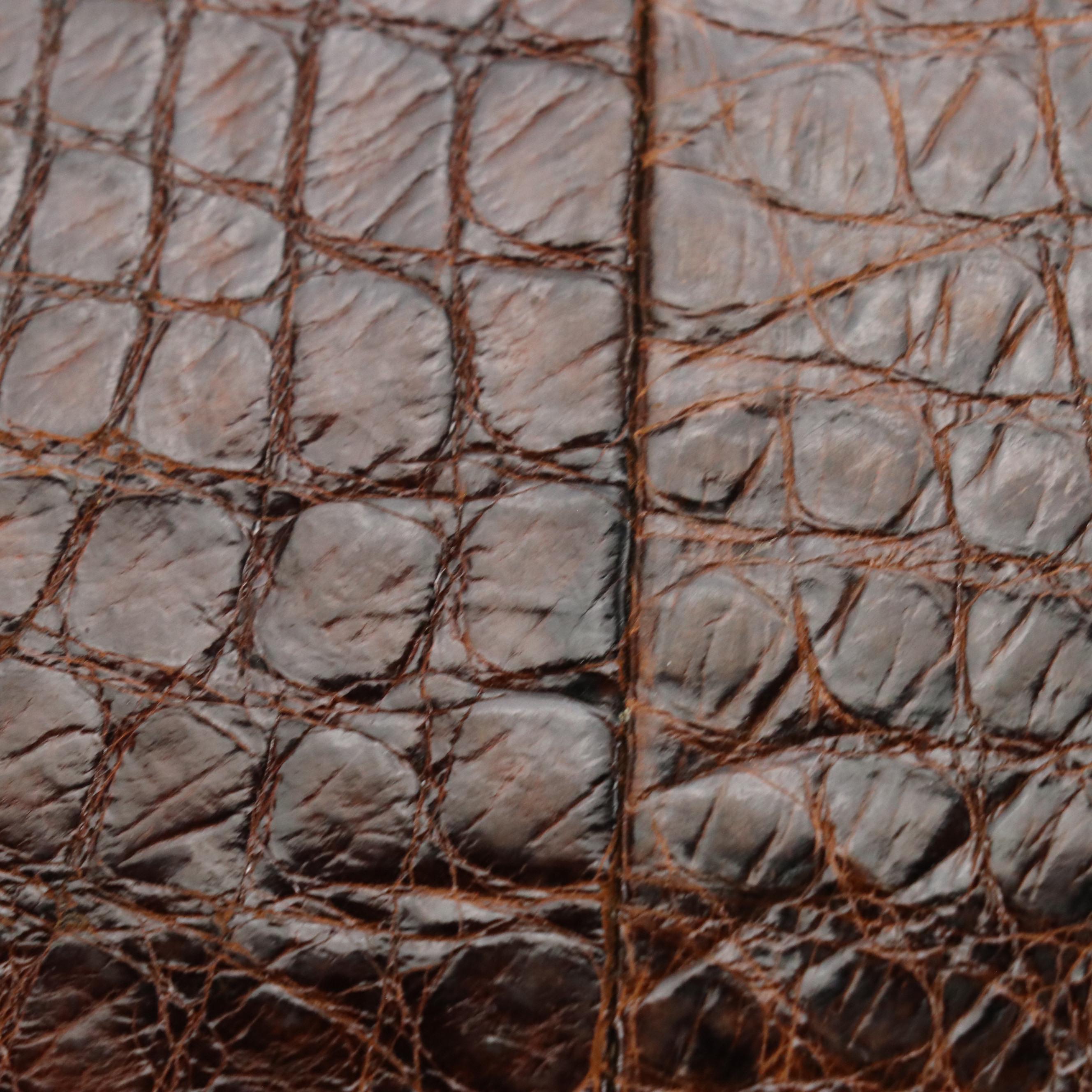 Alligator Framed and Stitch Work Alligator Bags W/  Embossed Lizard Skin Handbag