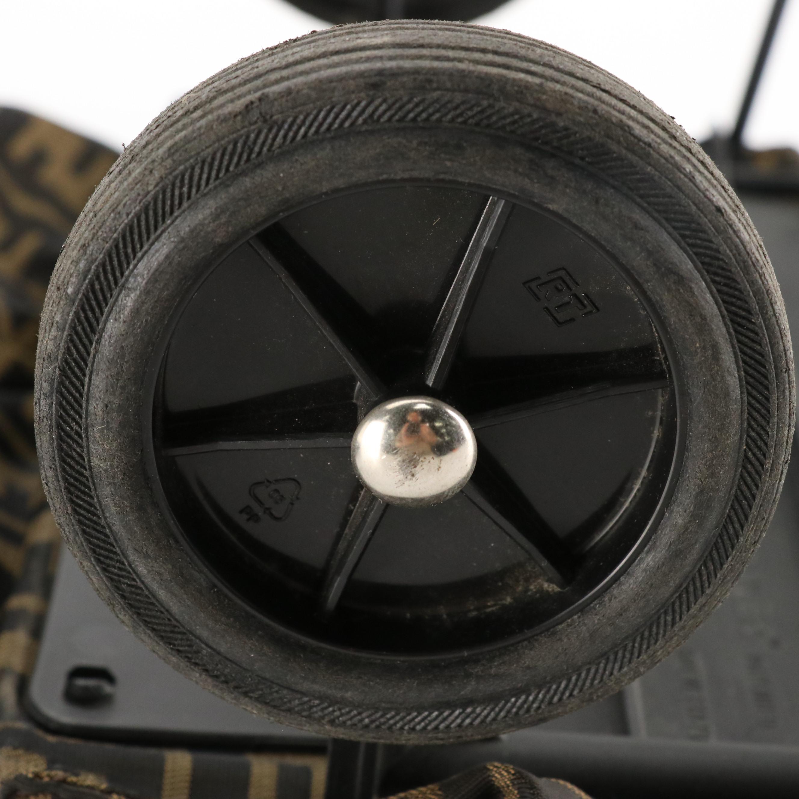 Fendi Rolling Trolley Folding Tote in Zucca Jacquard Canvas