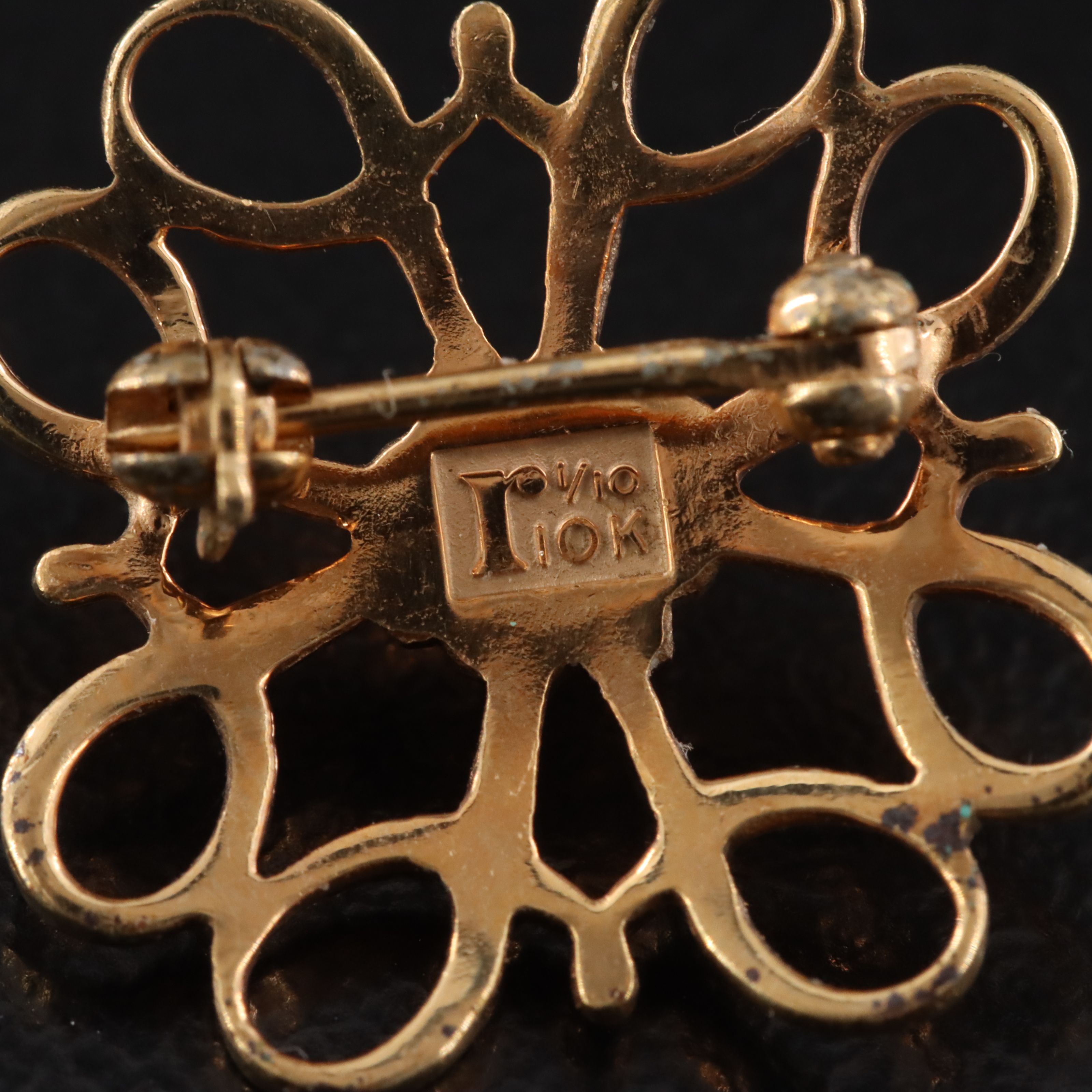 Gold-Filled Pin with Ruby