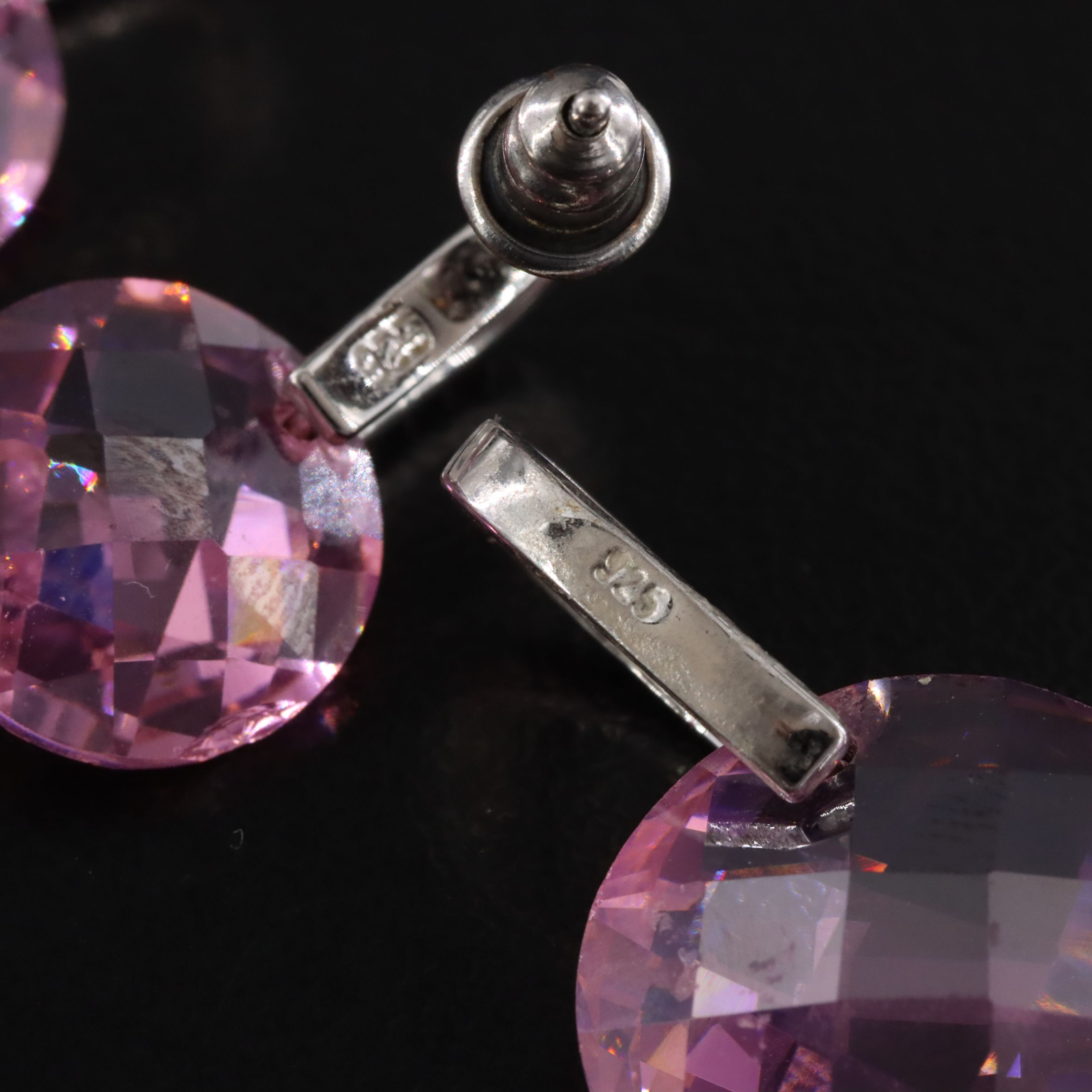 Sterling CZ Pendant and Earrings Set