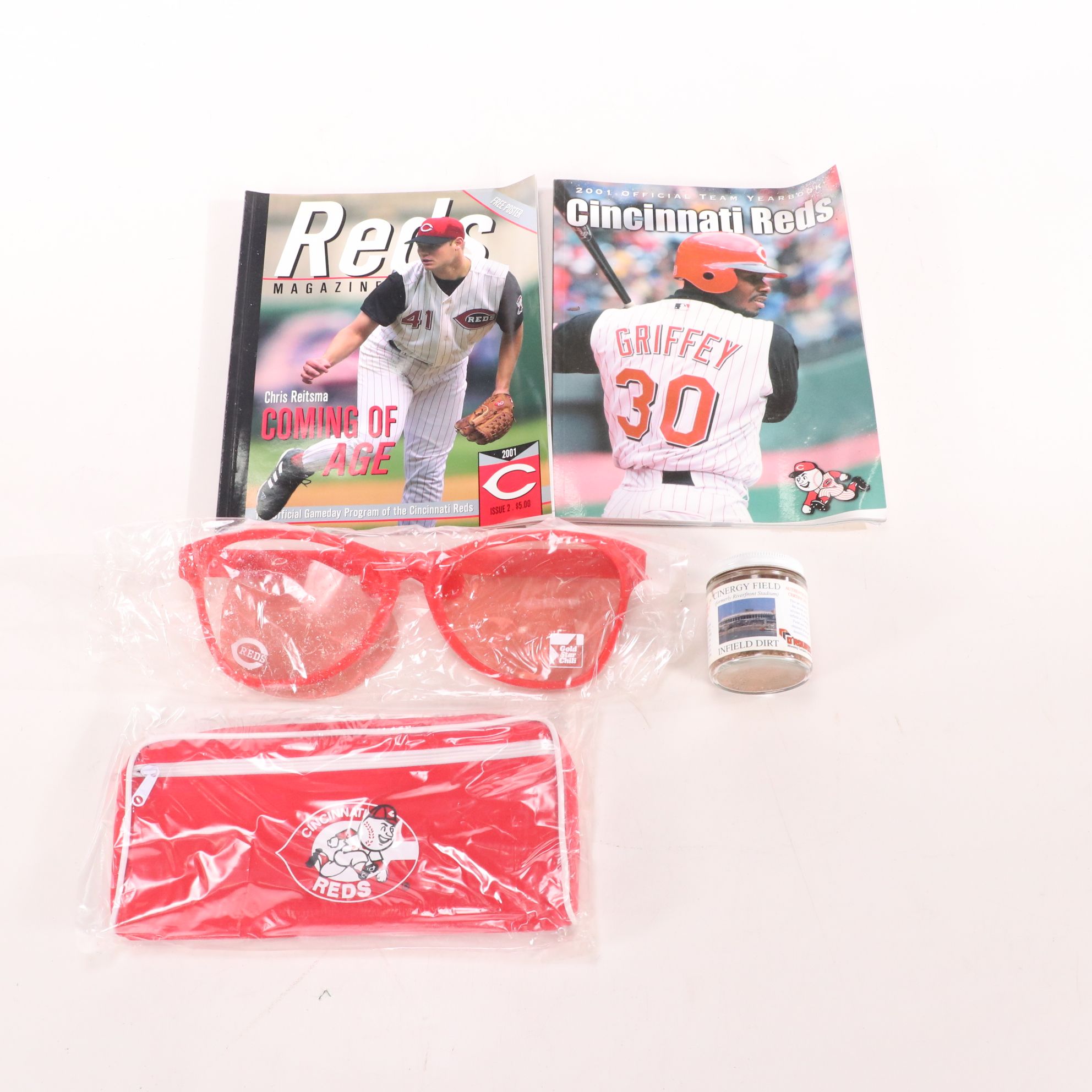 Cinergy Field Infield Dirt with Other Cincinnati Reds Memorabilia and More