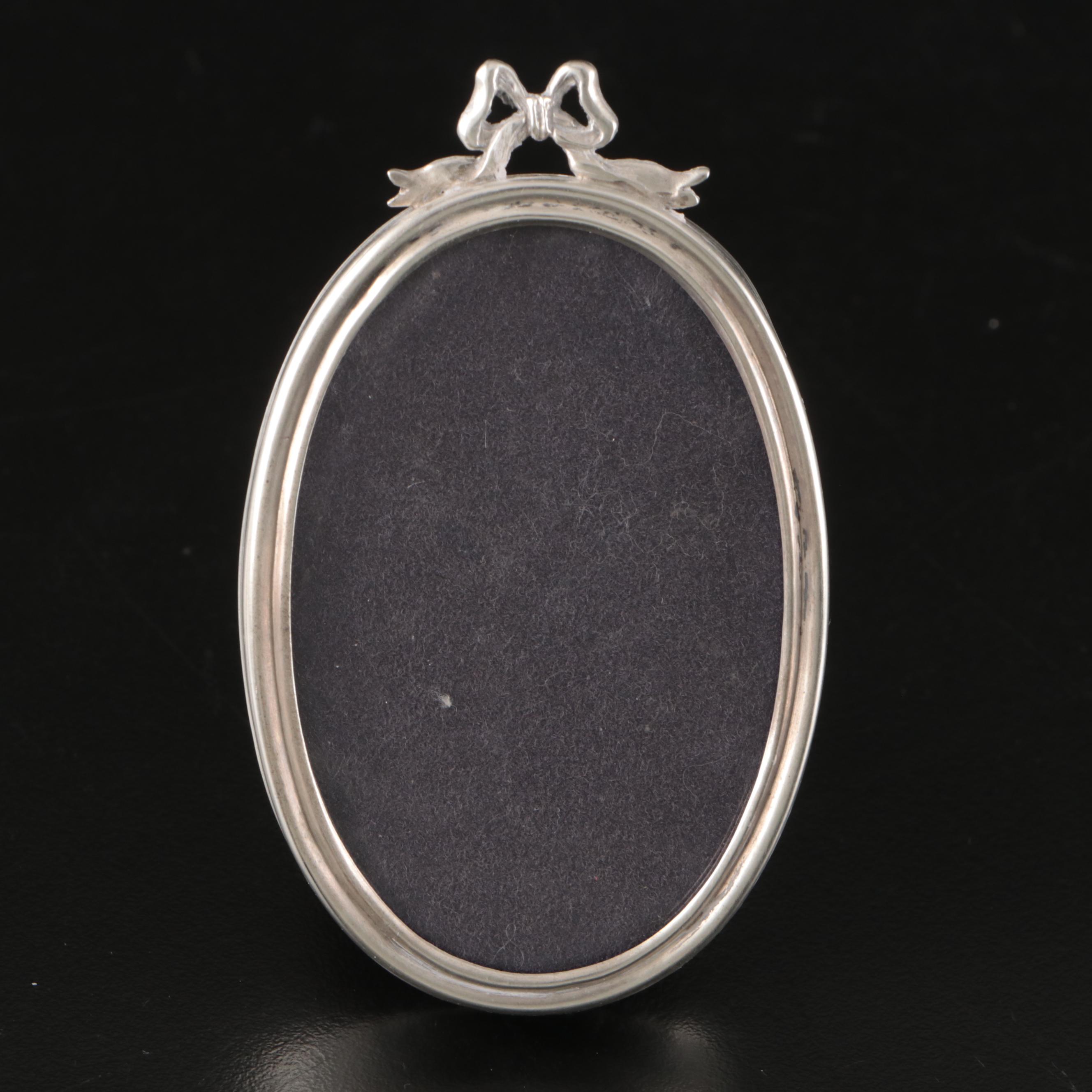 Cartier Sterling Silver Miniature Oval Picture Frame