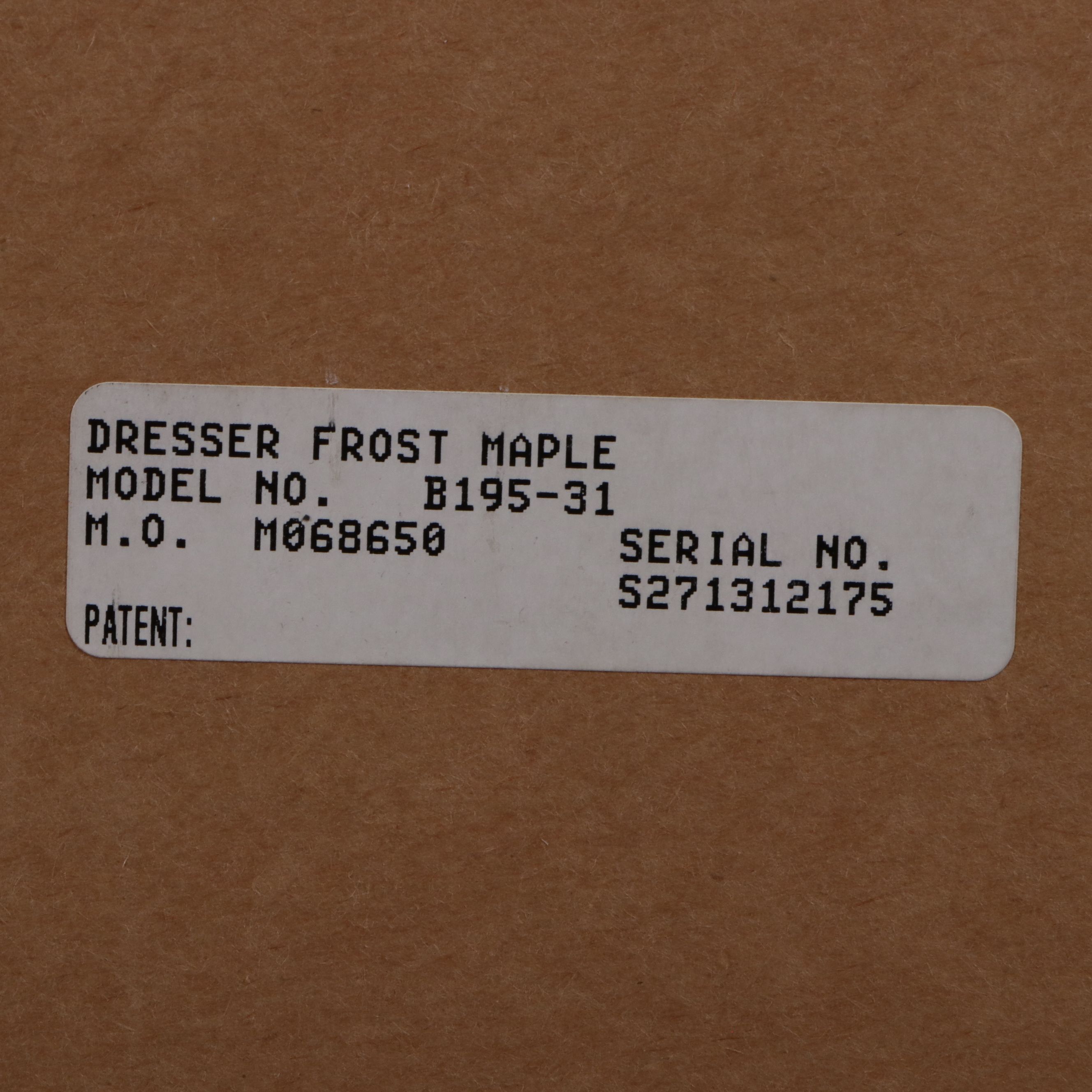 Contemporary Maple Dresser