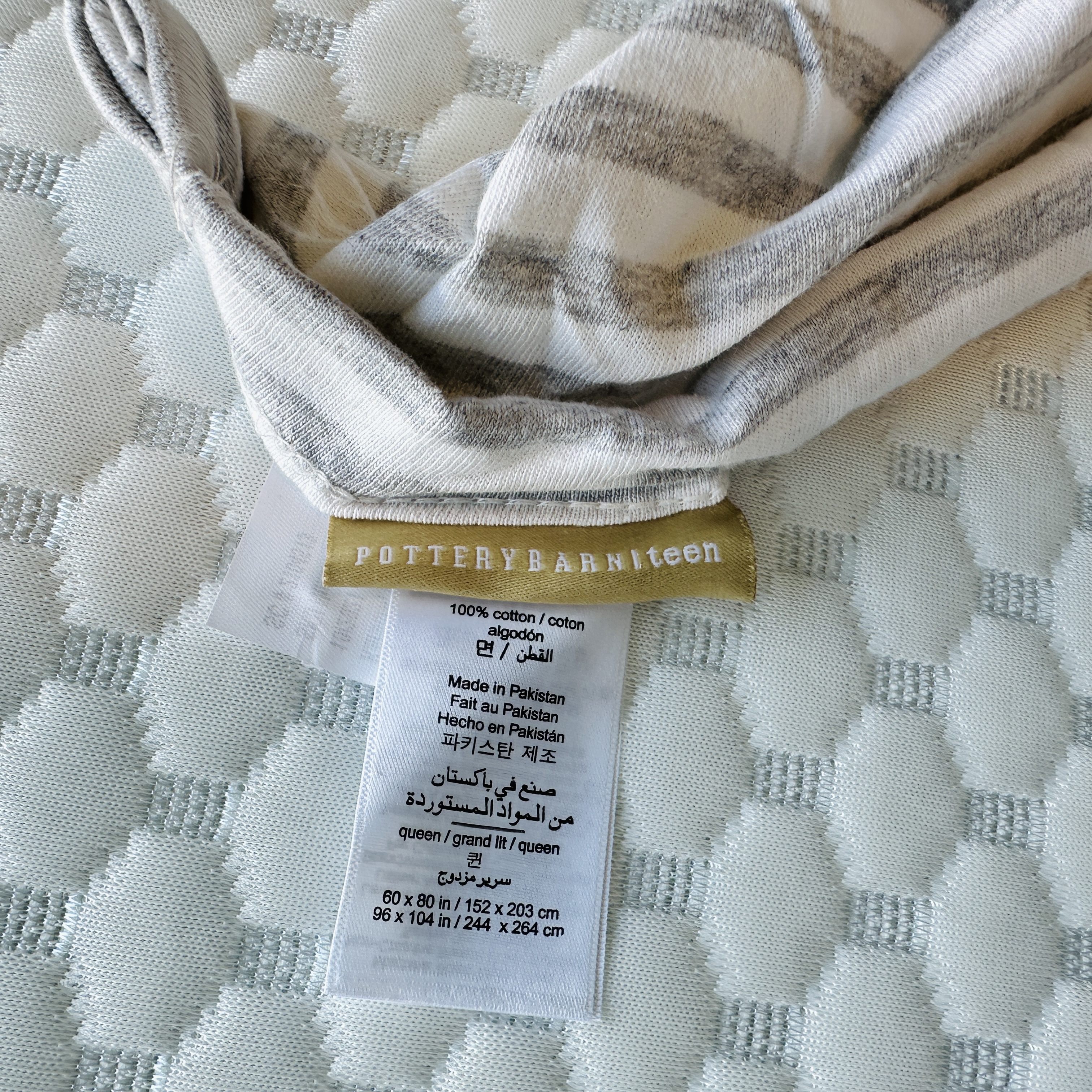 Contemporary Fabric Upholstered Queen Size Platform Bed