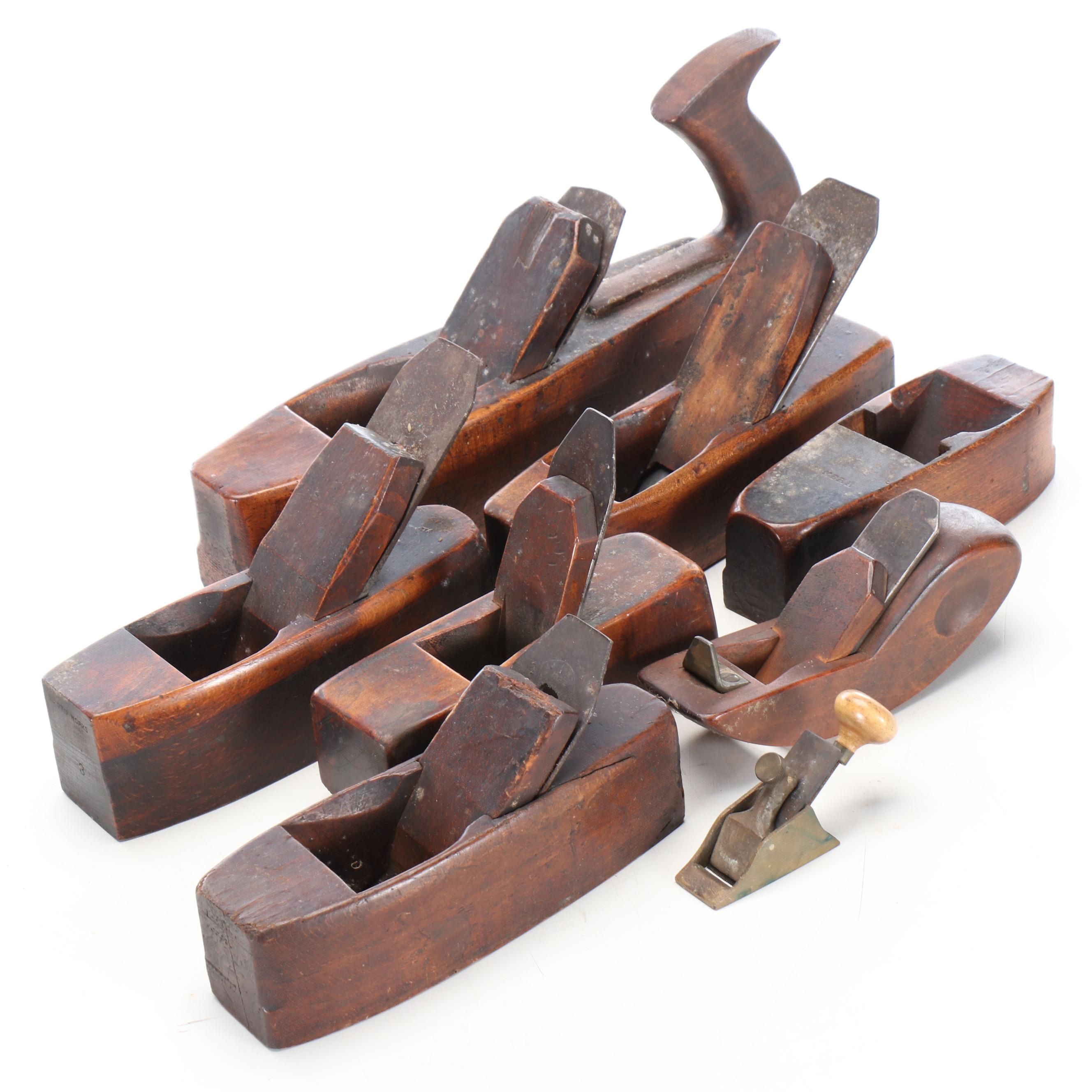 Woodworking Hand Planes with Clamp, Early 20th Century