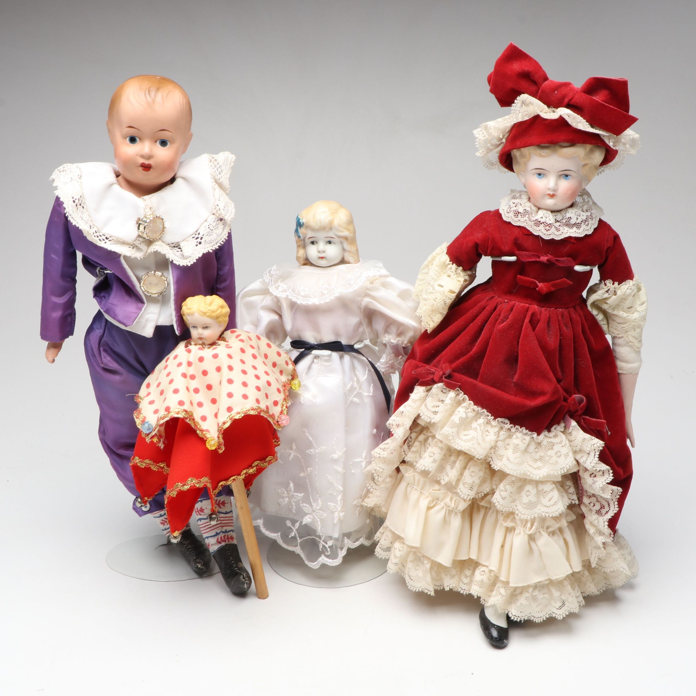 Hand-Painted Japanese and Other Tin and Bisque Dolls