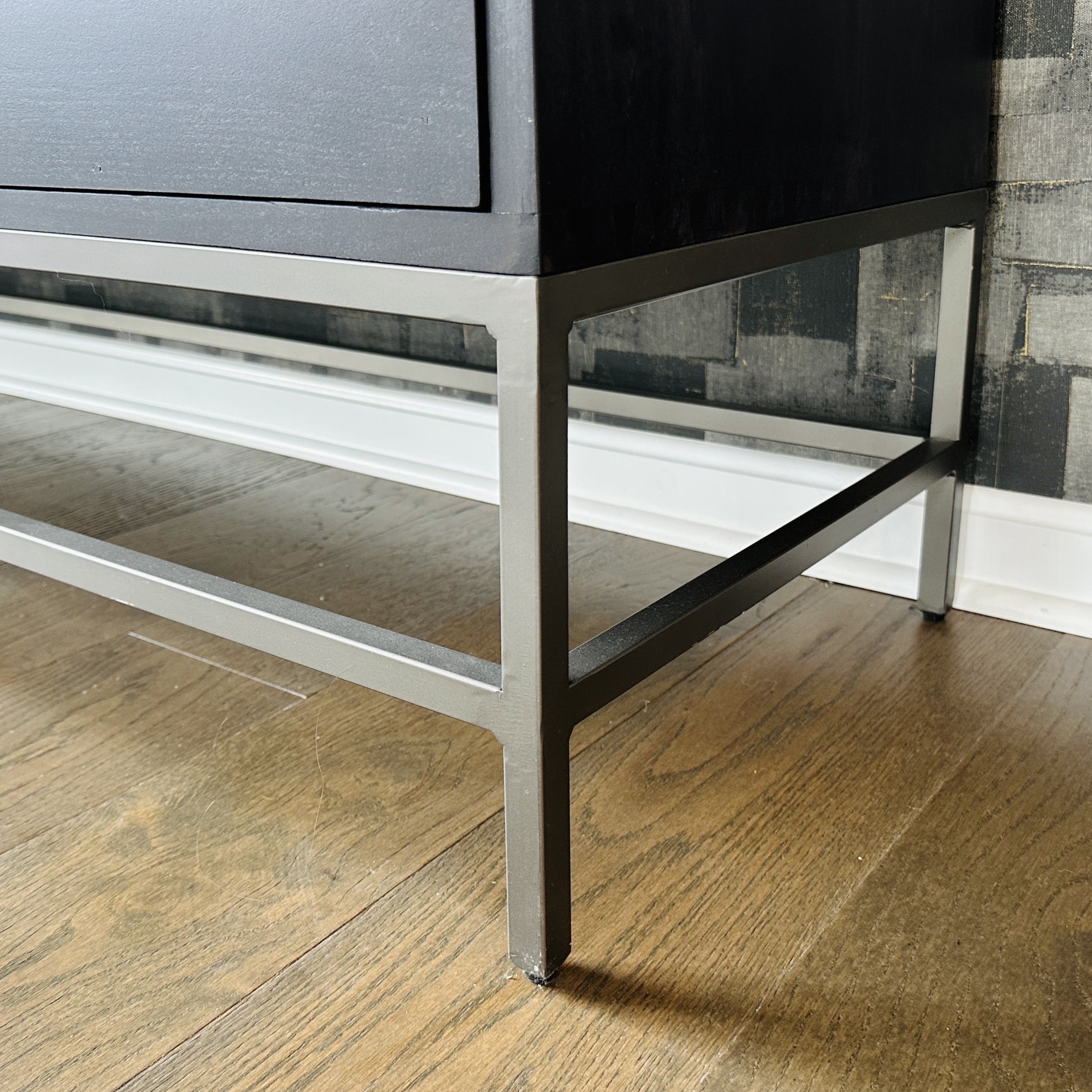 Four Hands "Trey" Poplar and Metal Credenza