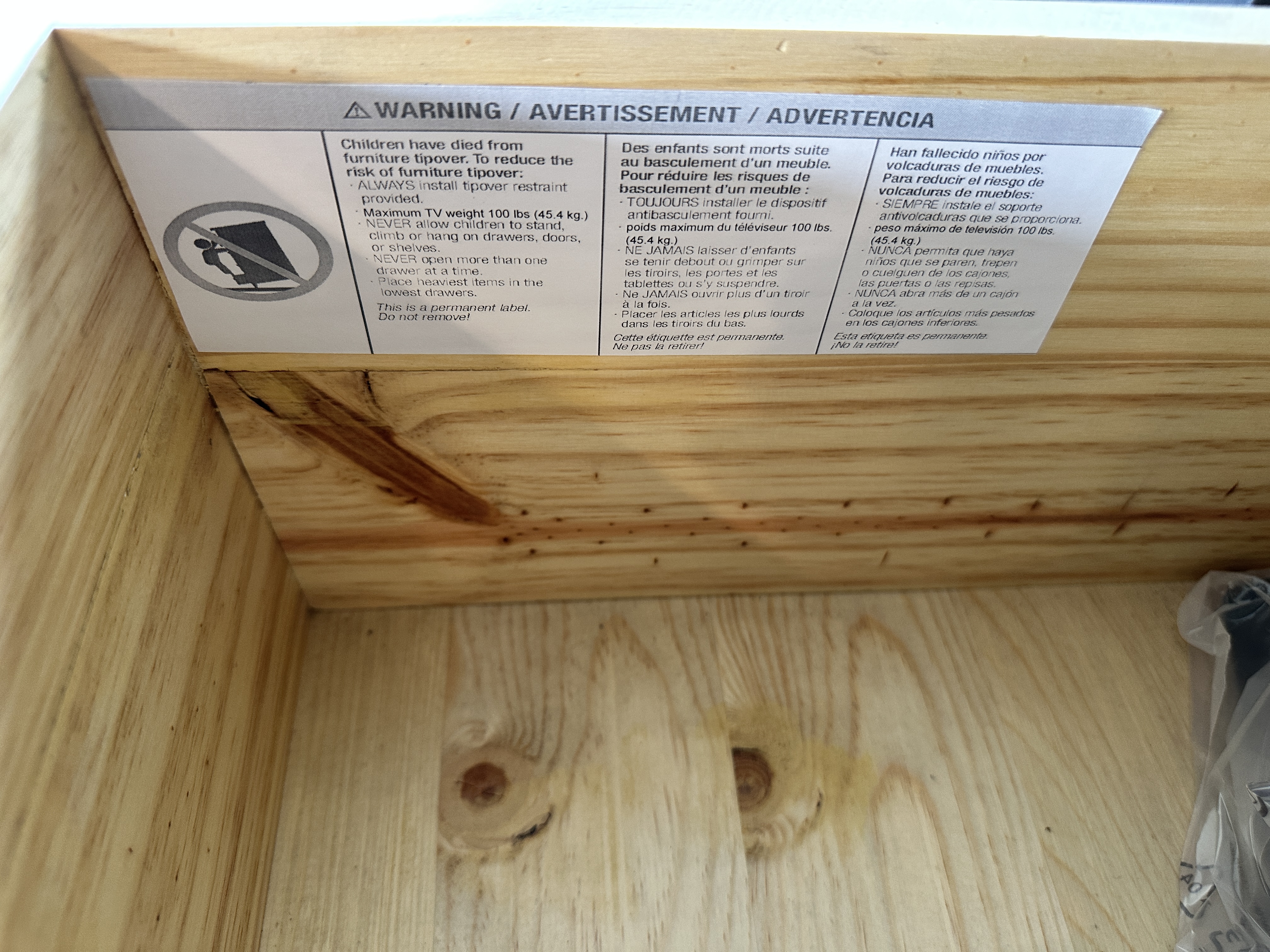 Four Hands "Trey" Poplar and Metal Credenza