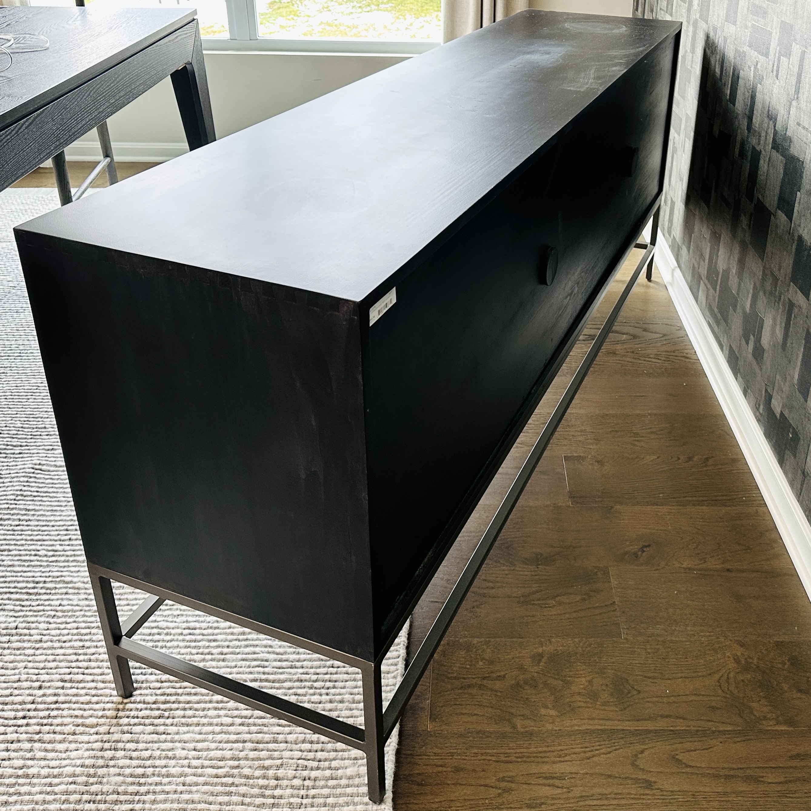 Four Hands "Trey" Poplar and Metal Credenza