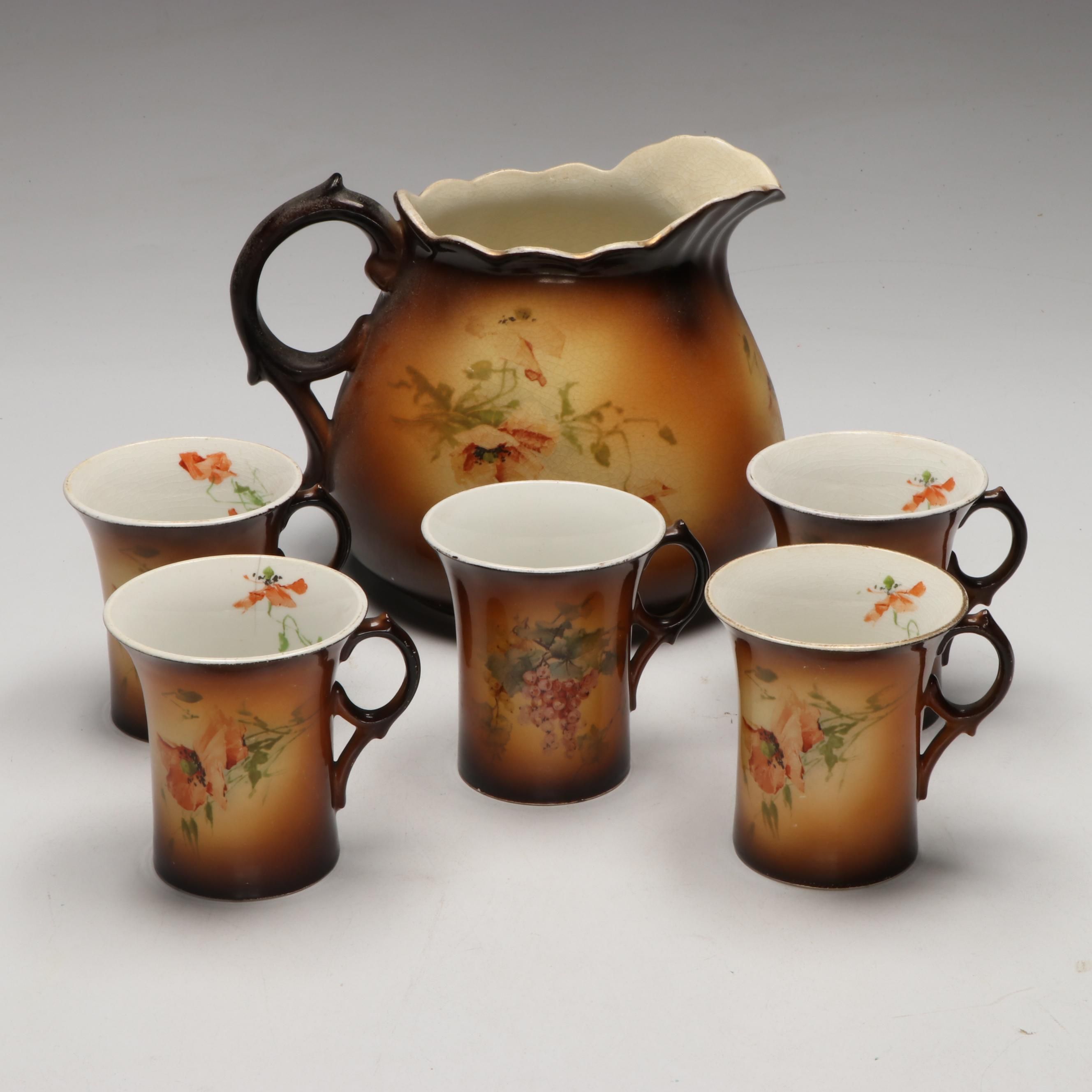 Warwick Ioga Line Cider Set, Early 20th Century