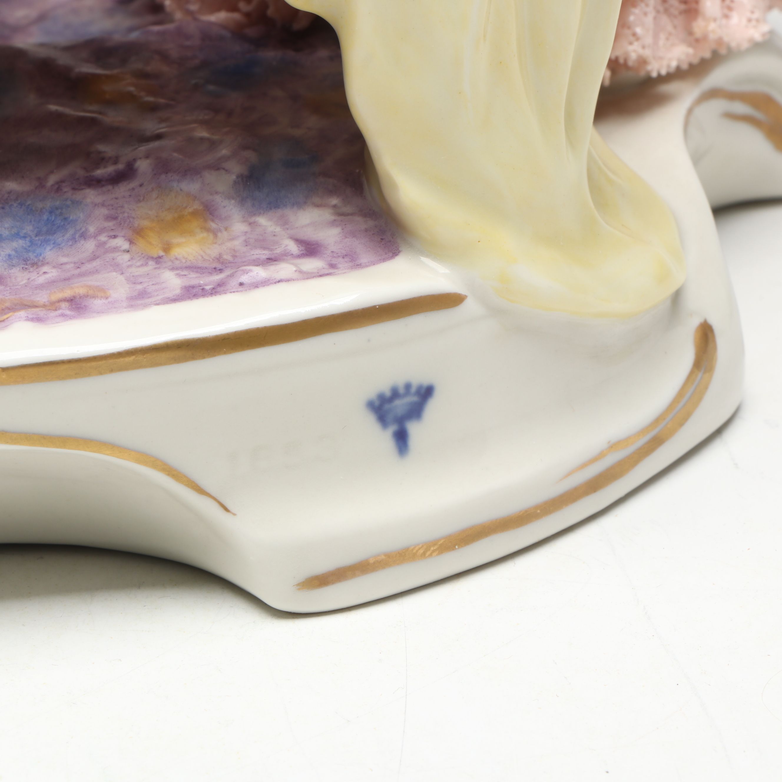 Ackermann & Fritze Porcelain Lace Musicians Grouping