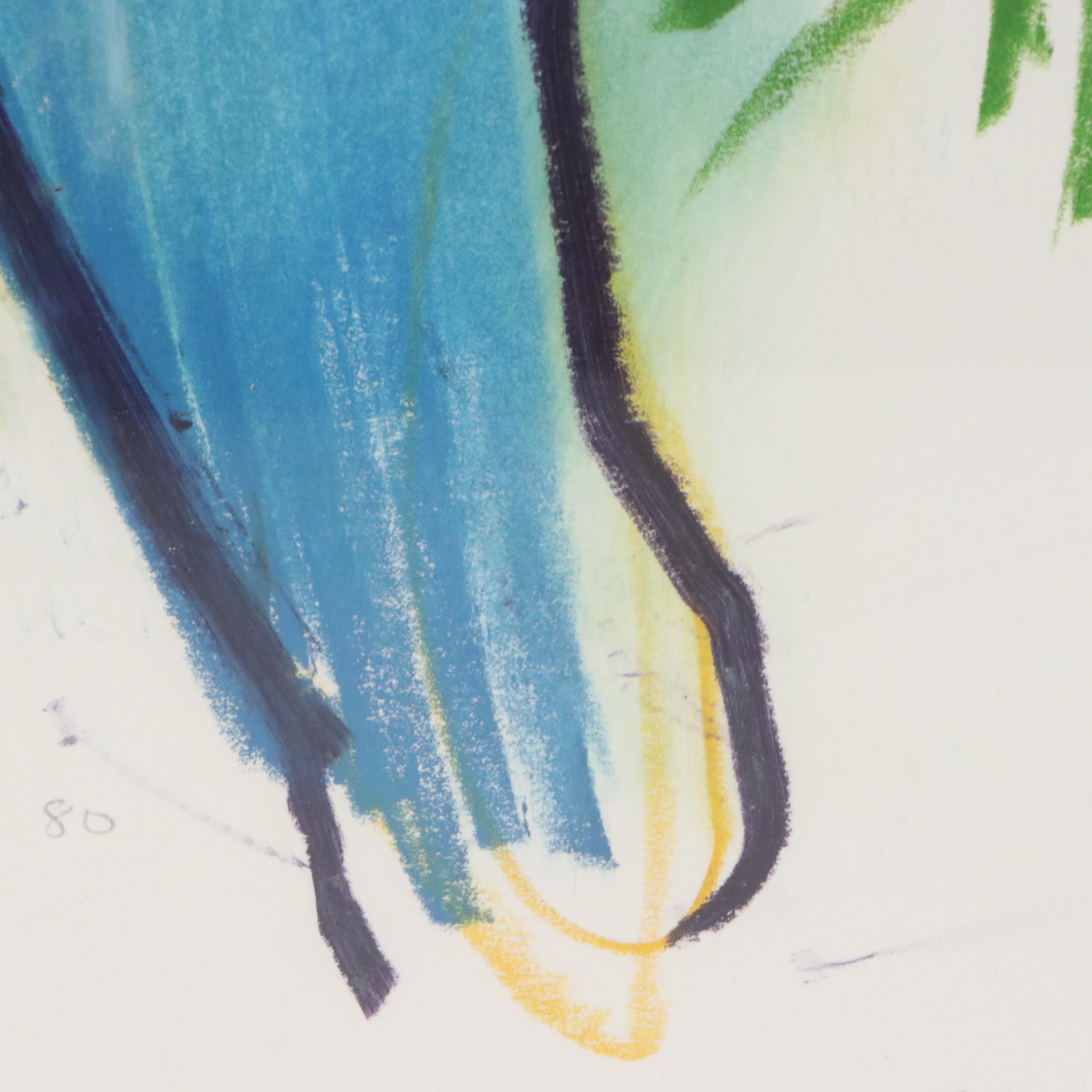 Jack Meanwell Oil Painting "Figure From Rear," 1980