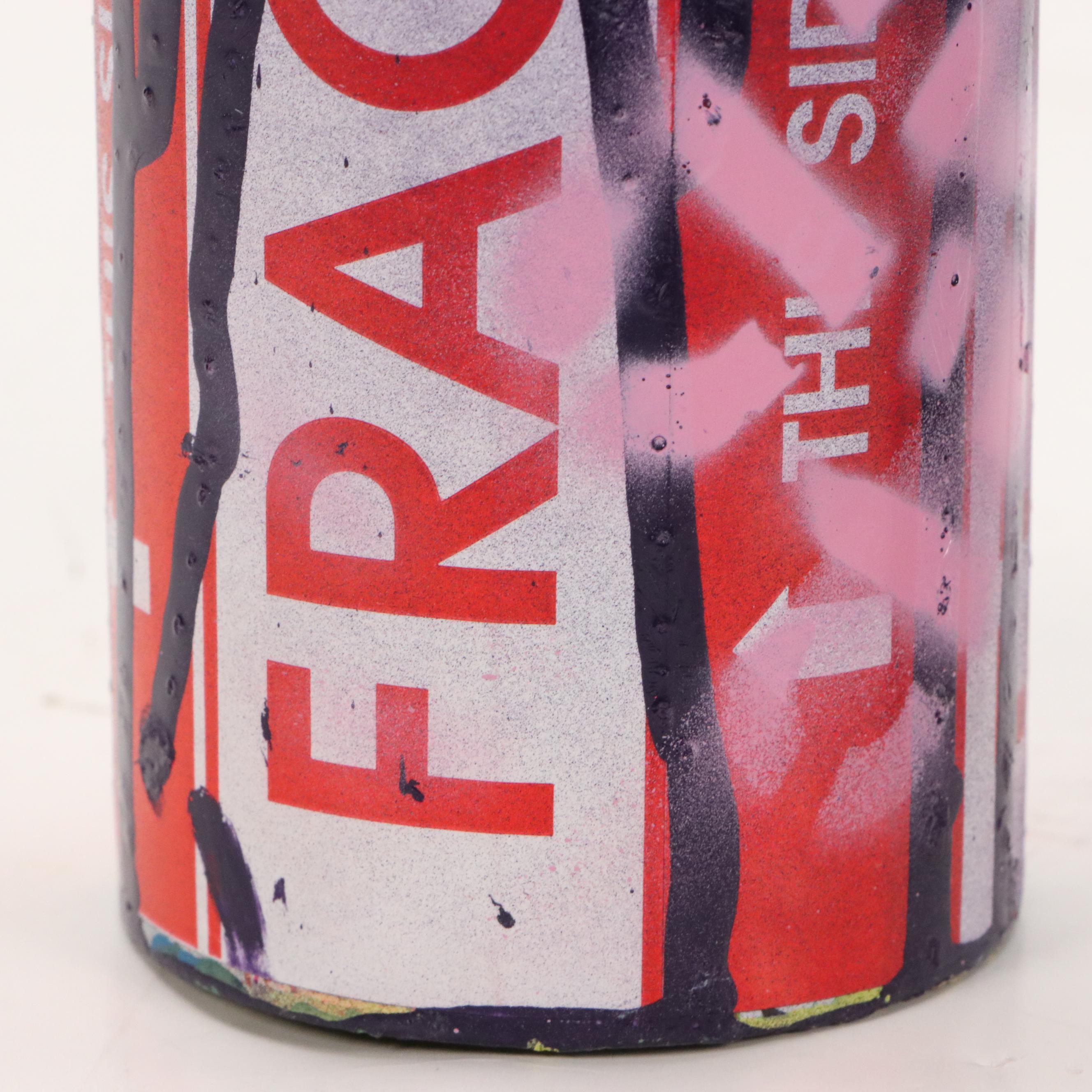 E.M. Zax Found Object Street Art Spray Cans, 21st Century