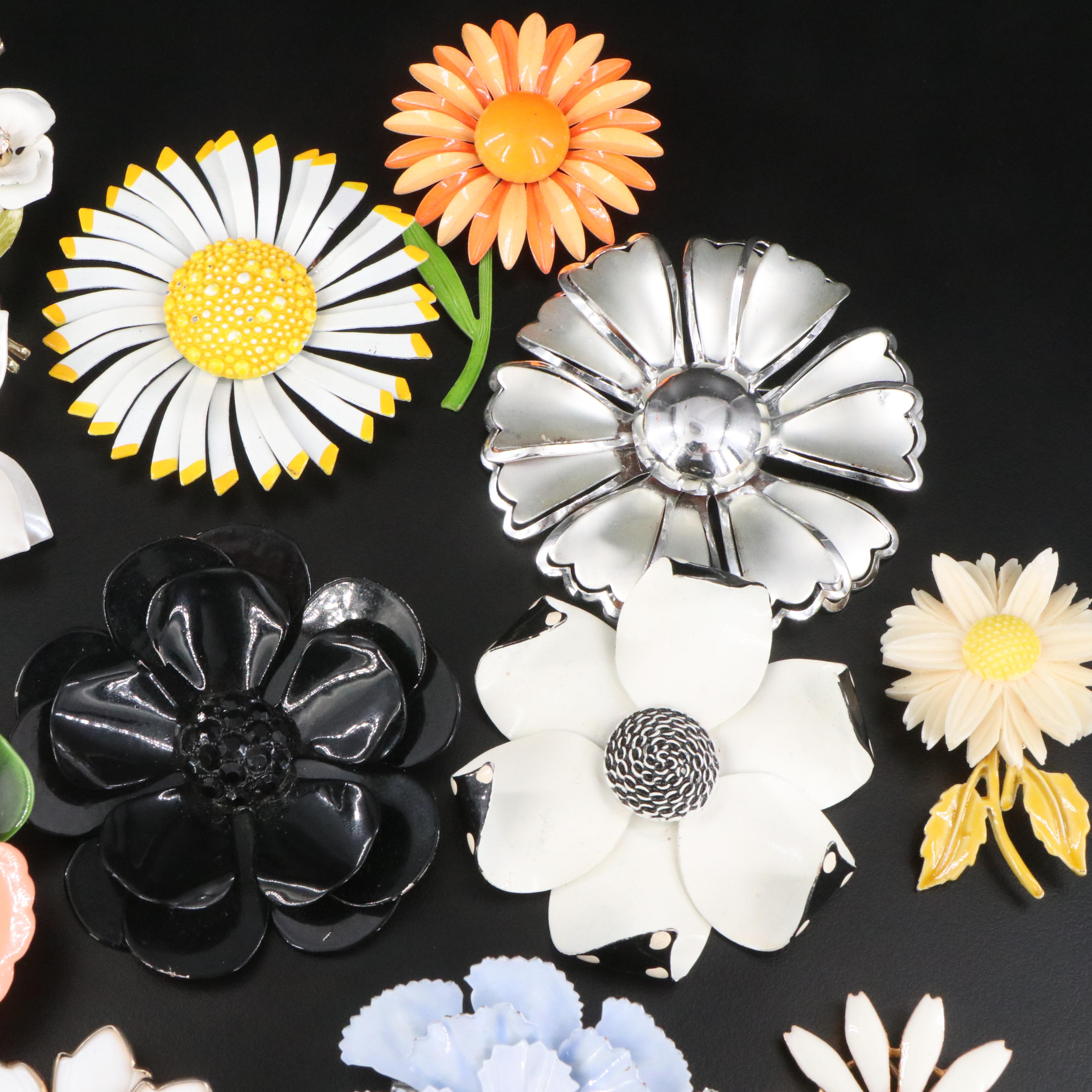 1950s Floral Brooch Collection