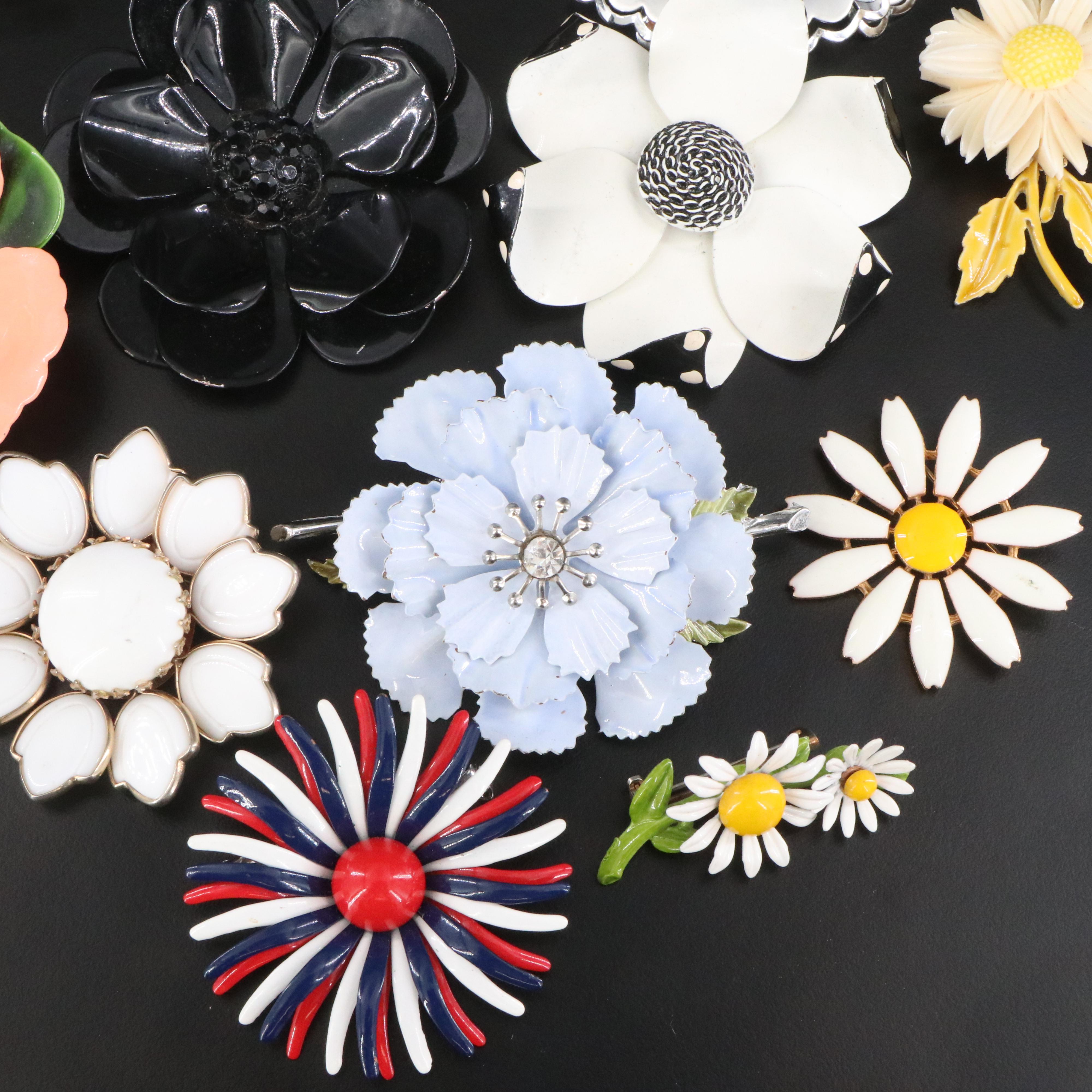 1950s Floral Brooch Collection