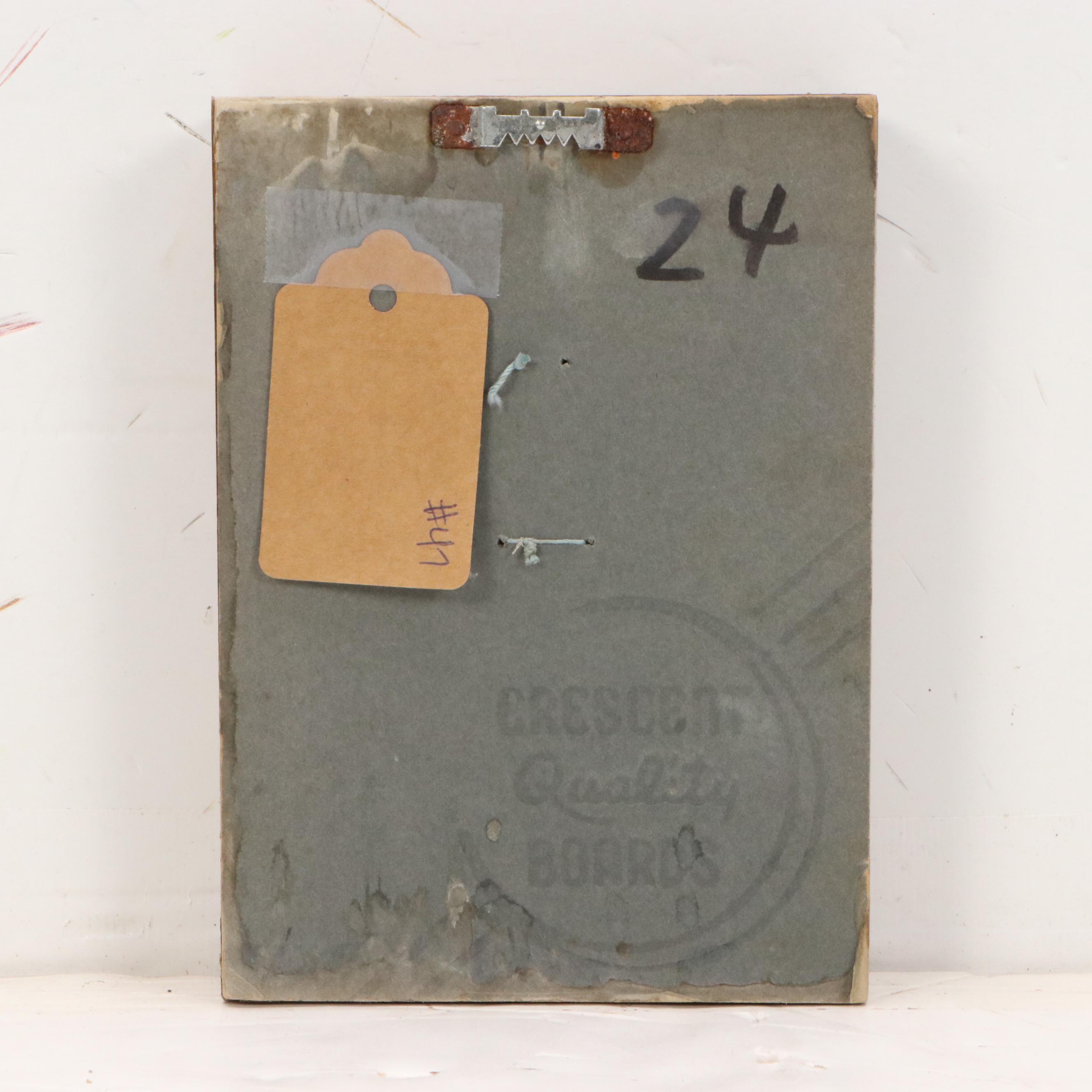 Ancient Egyptian Style Faience Ceramic Amulet Figurine with Copper Details