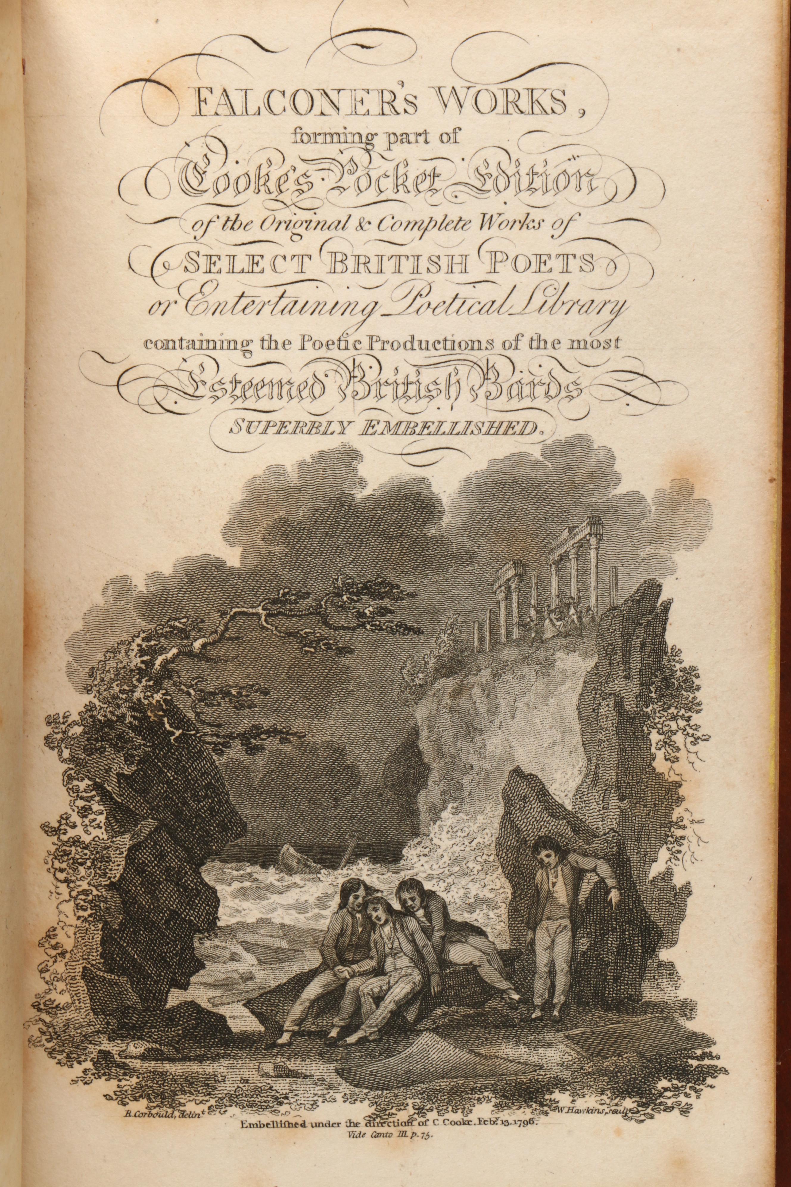 Leather Bound Cooke's Edition "Select British Poets," Late 18th/Early 19th C.