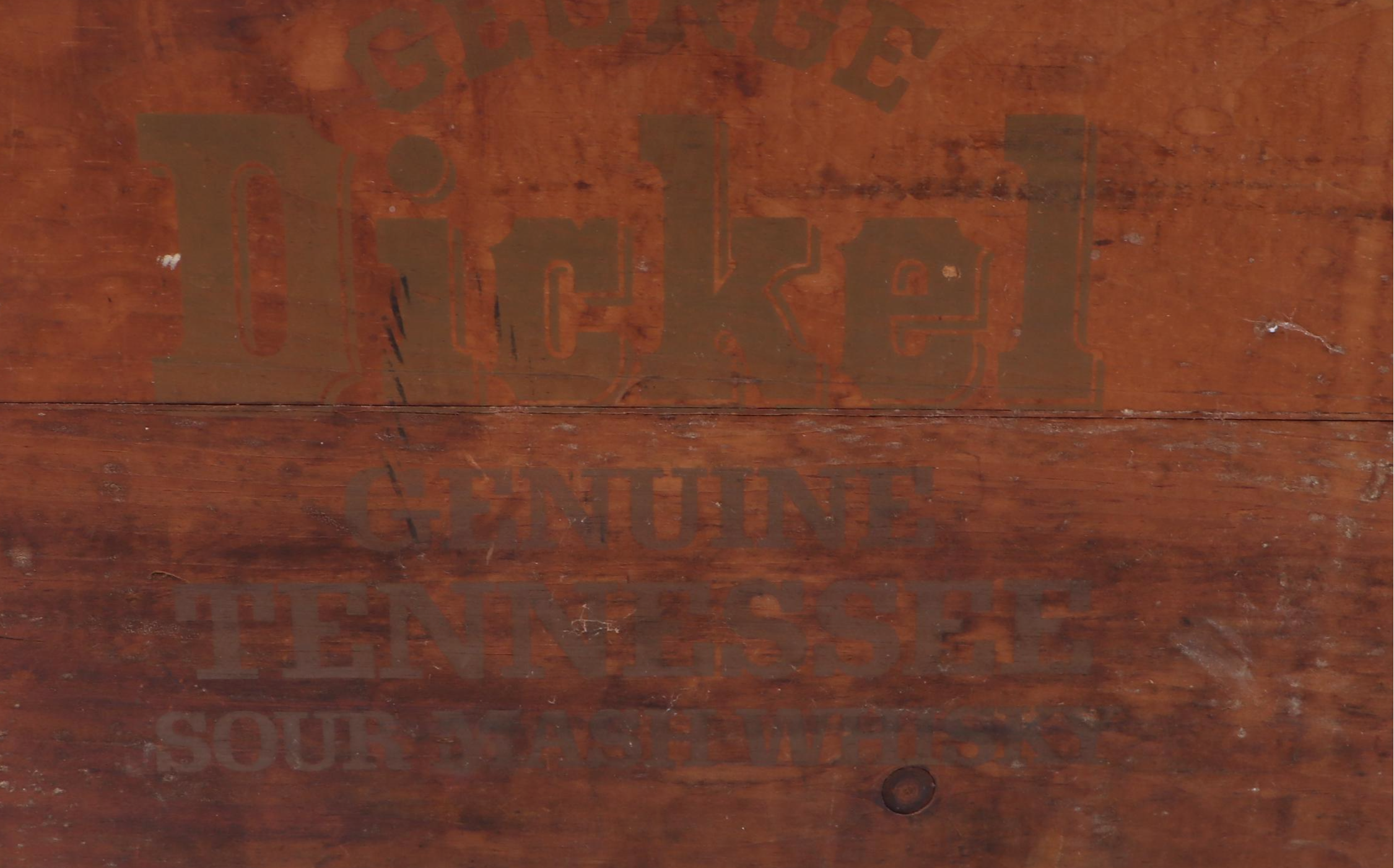 Vernors Ginger Ale and George Dickel Whiskey Wood Crates