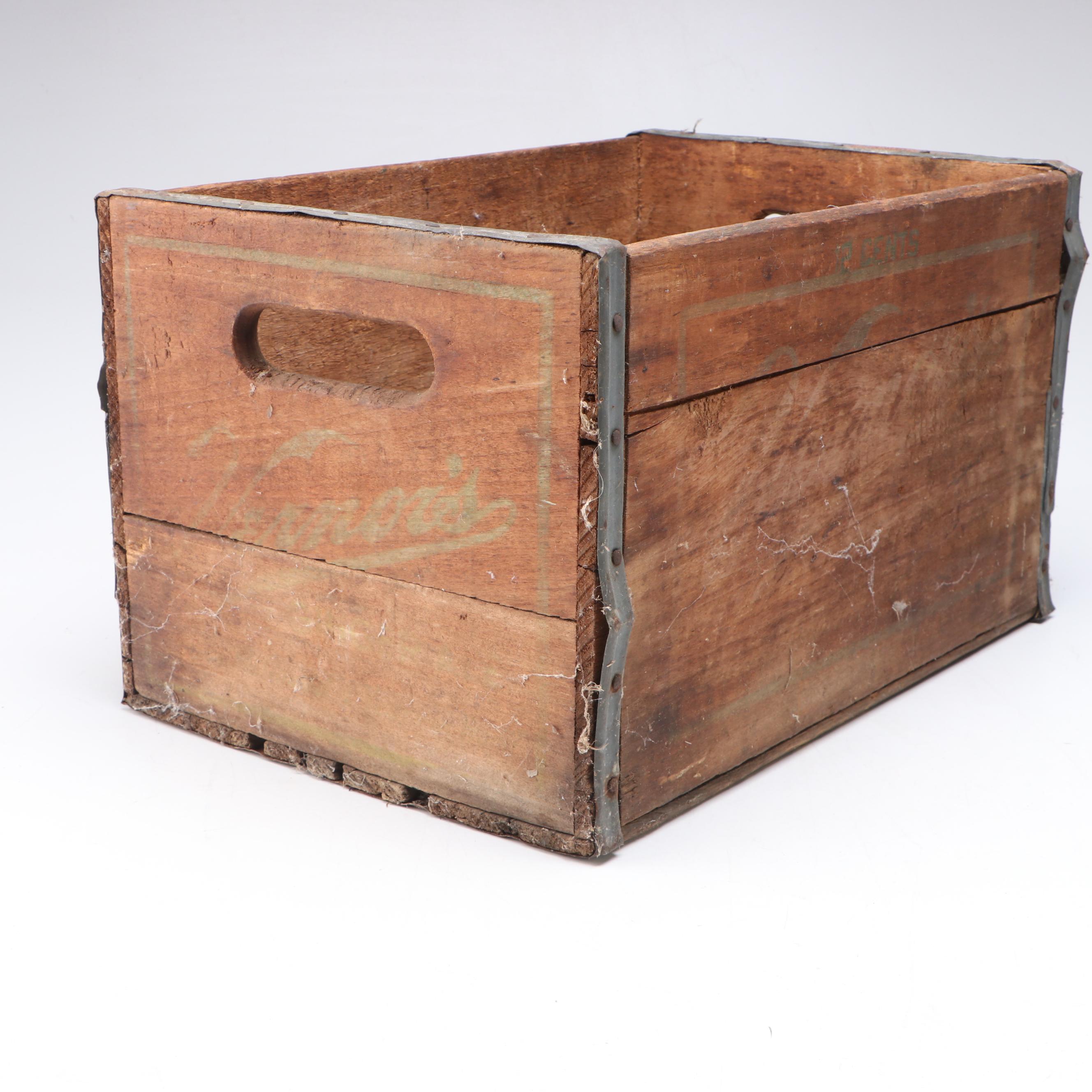 Vernors Ginger Ale and George Dickel Whiskey Wood Crates