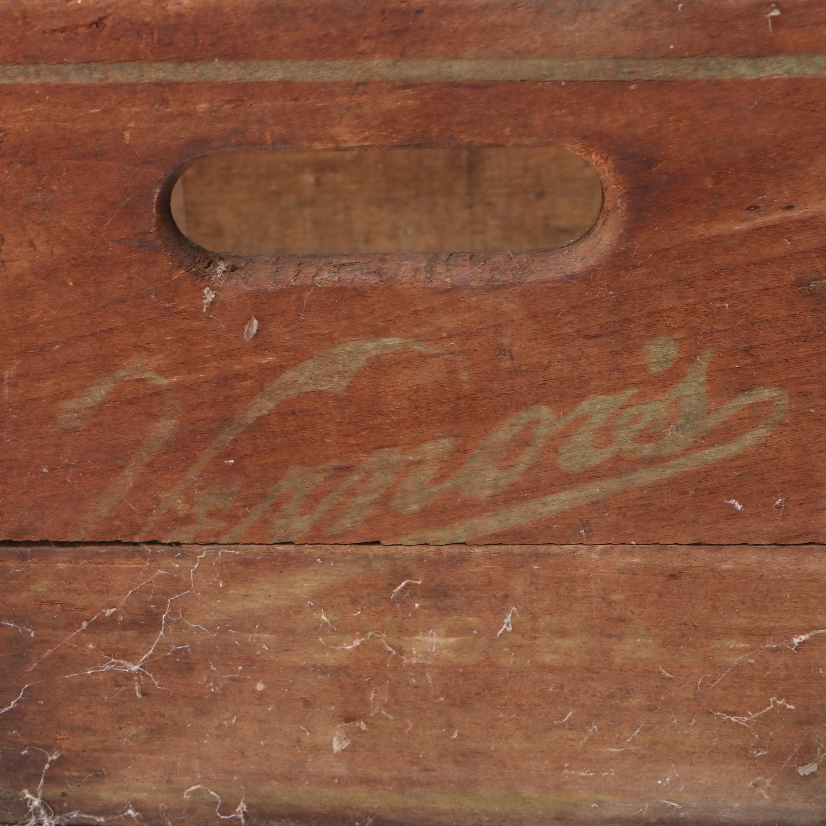 Vernors Ginger Ale and George Dickel Whiskey Wood Crates