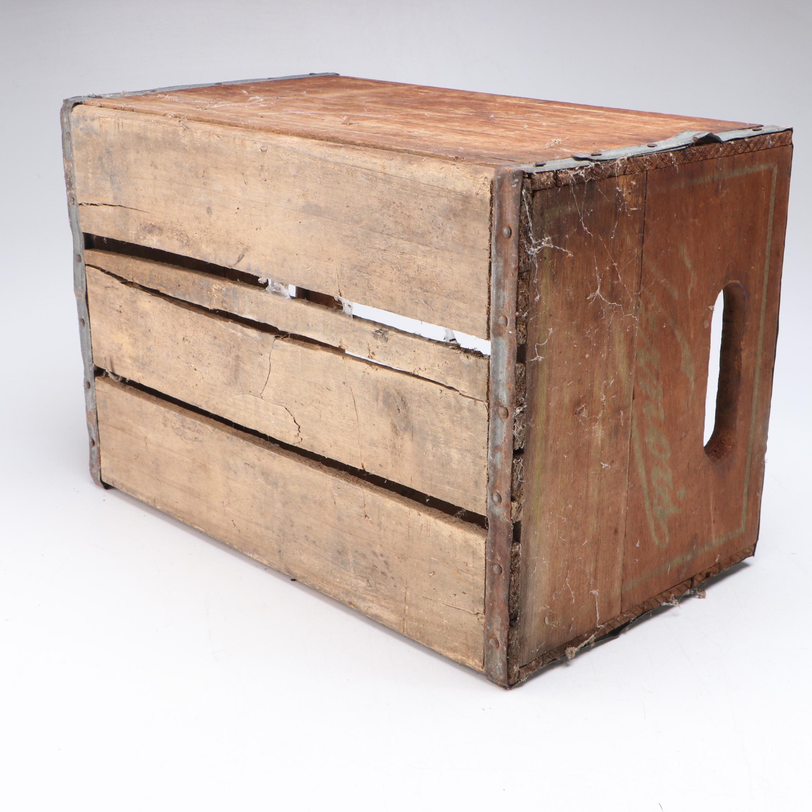 Vernors Ginger Ale and George Dickel Whiskey Wood Crates