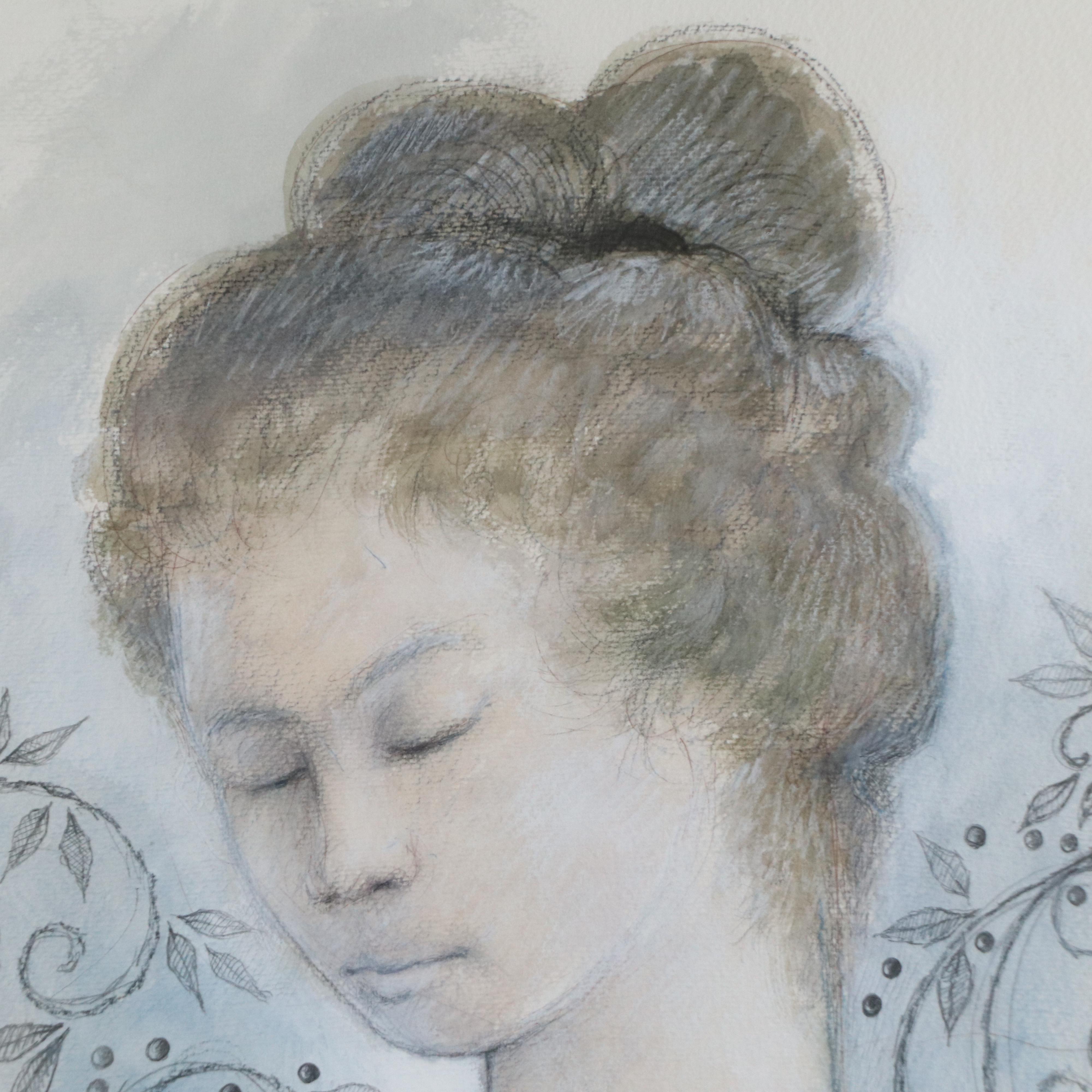 Elmer Ruff Half-Length Portrait Drawing, 2002