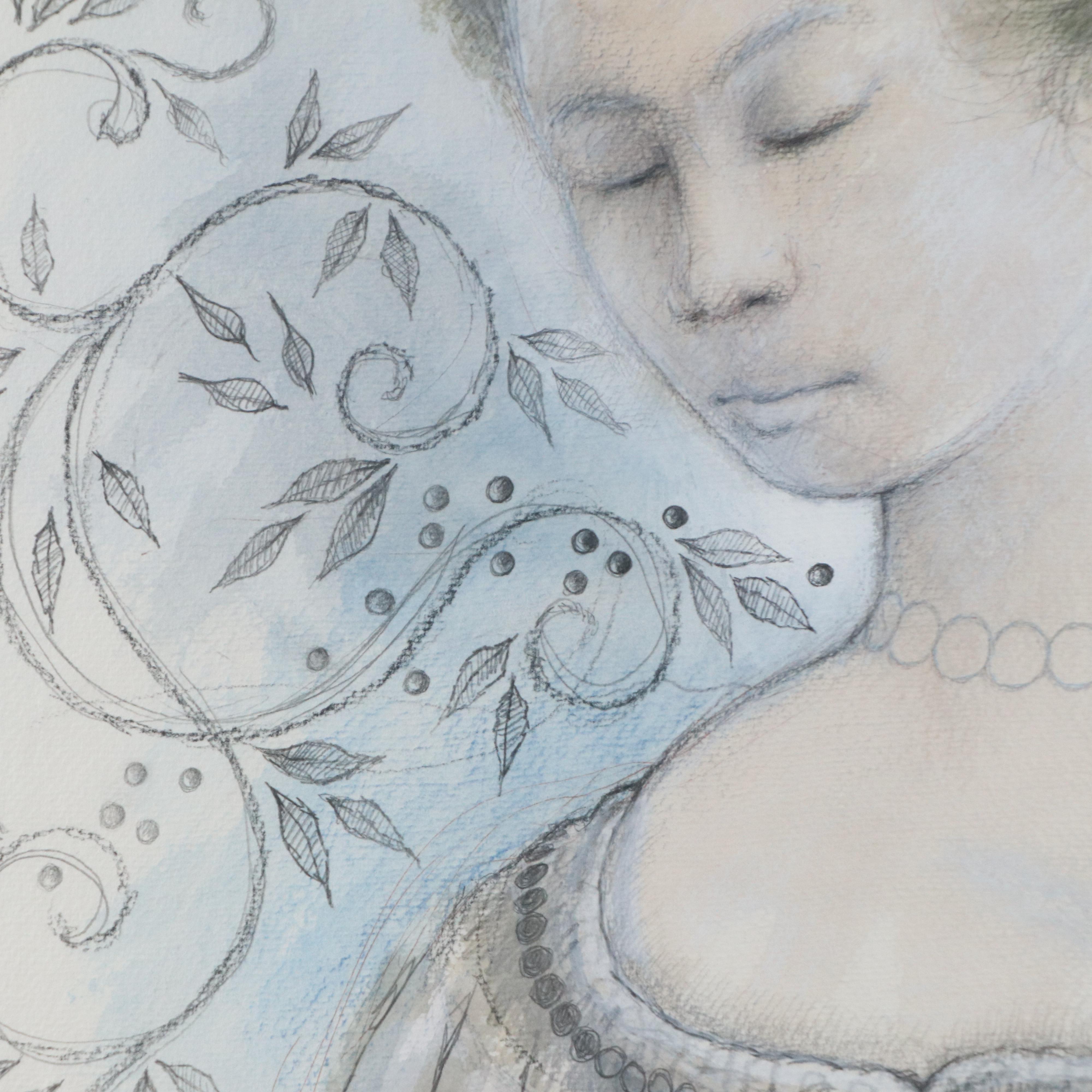 Elmer Ruff Half-Length Portrait Drawing, 2002