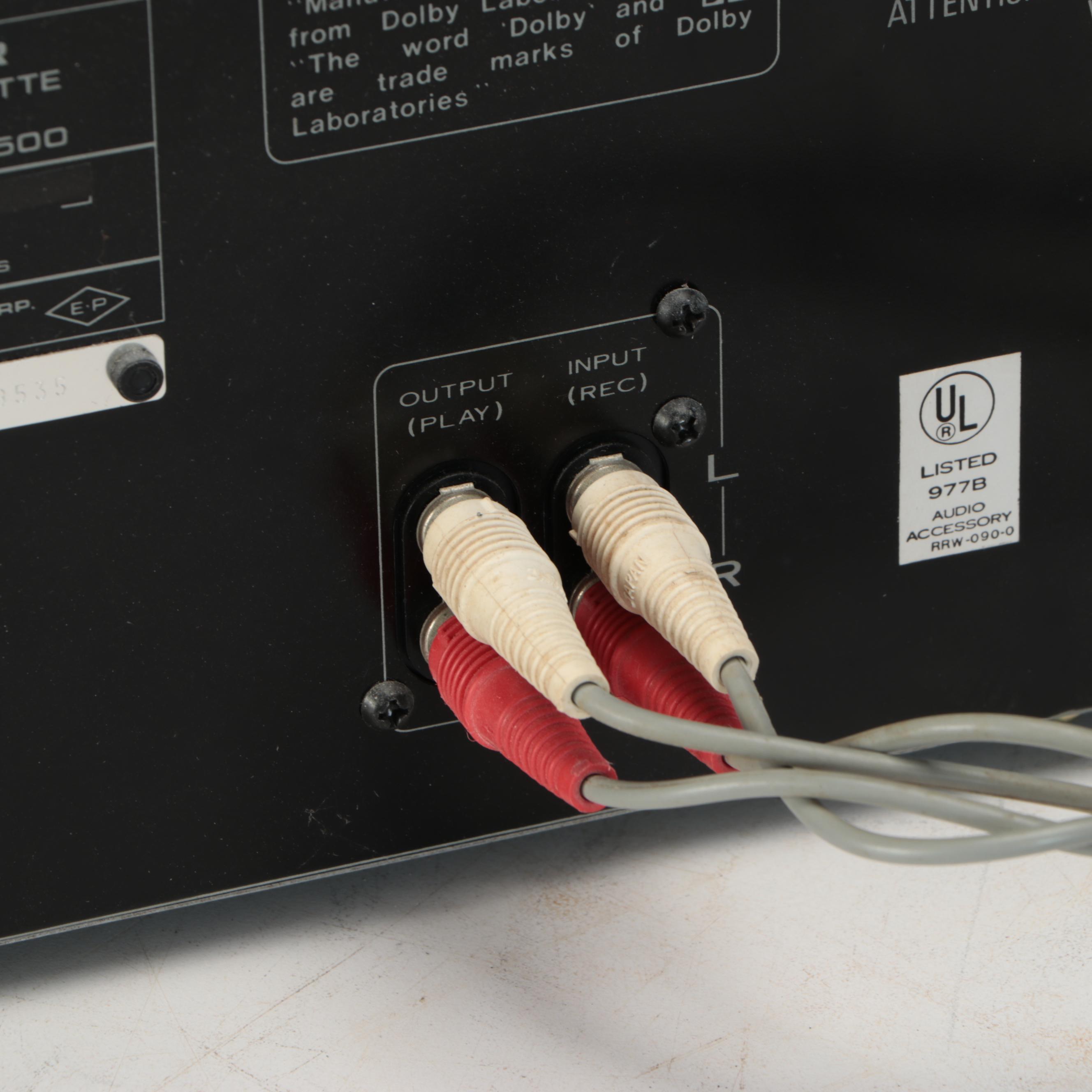 Pioneer Cassette Tape Deck With Project/One Turntable