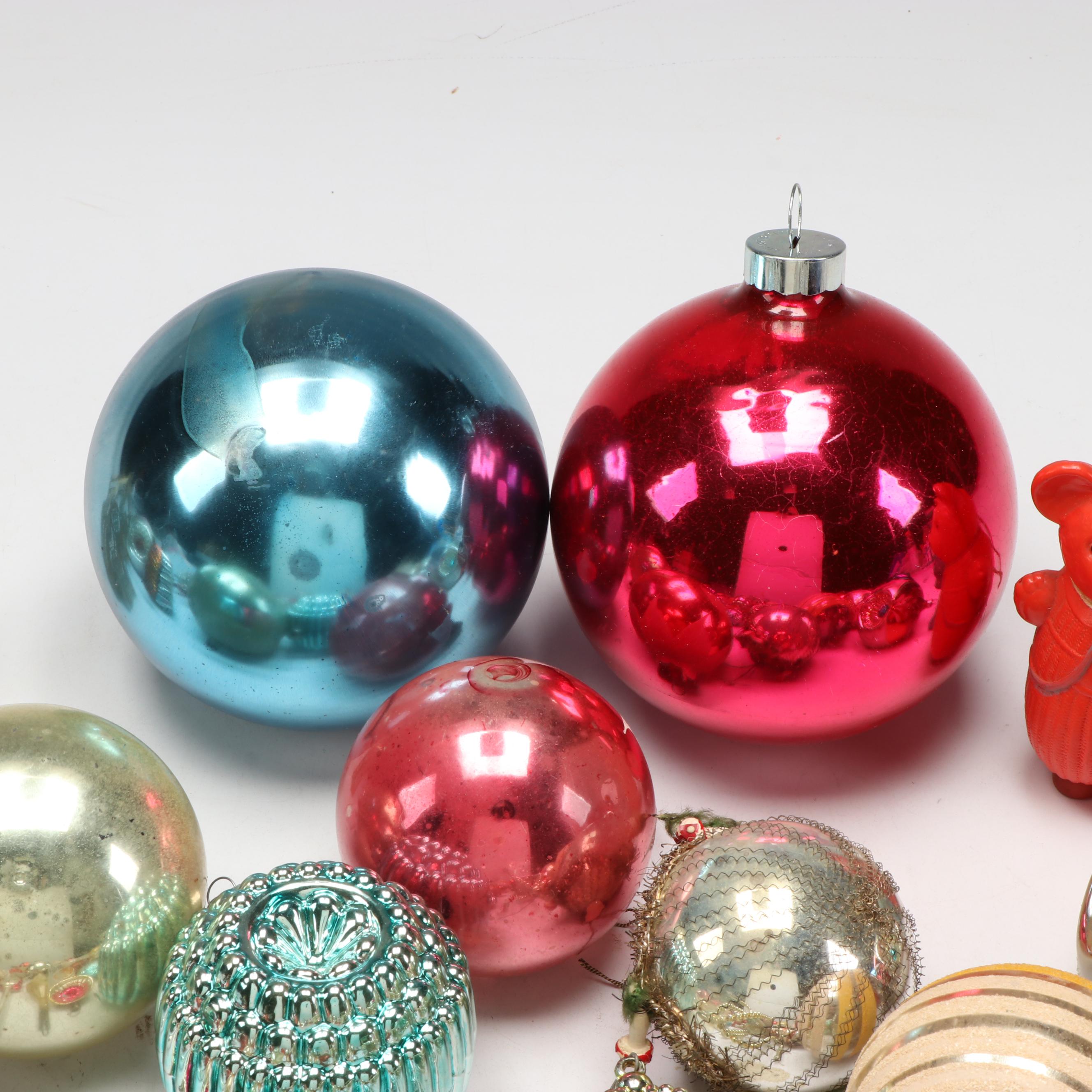 Shiny Brite Assorted Glass and Other Ornaments