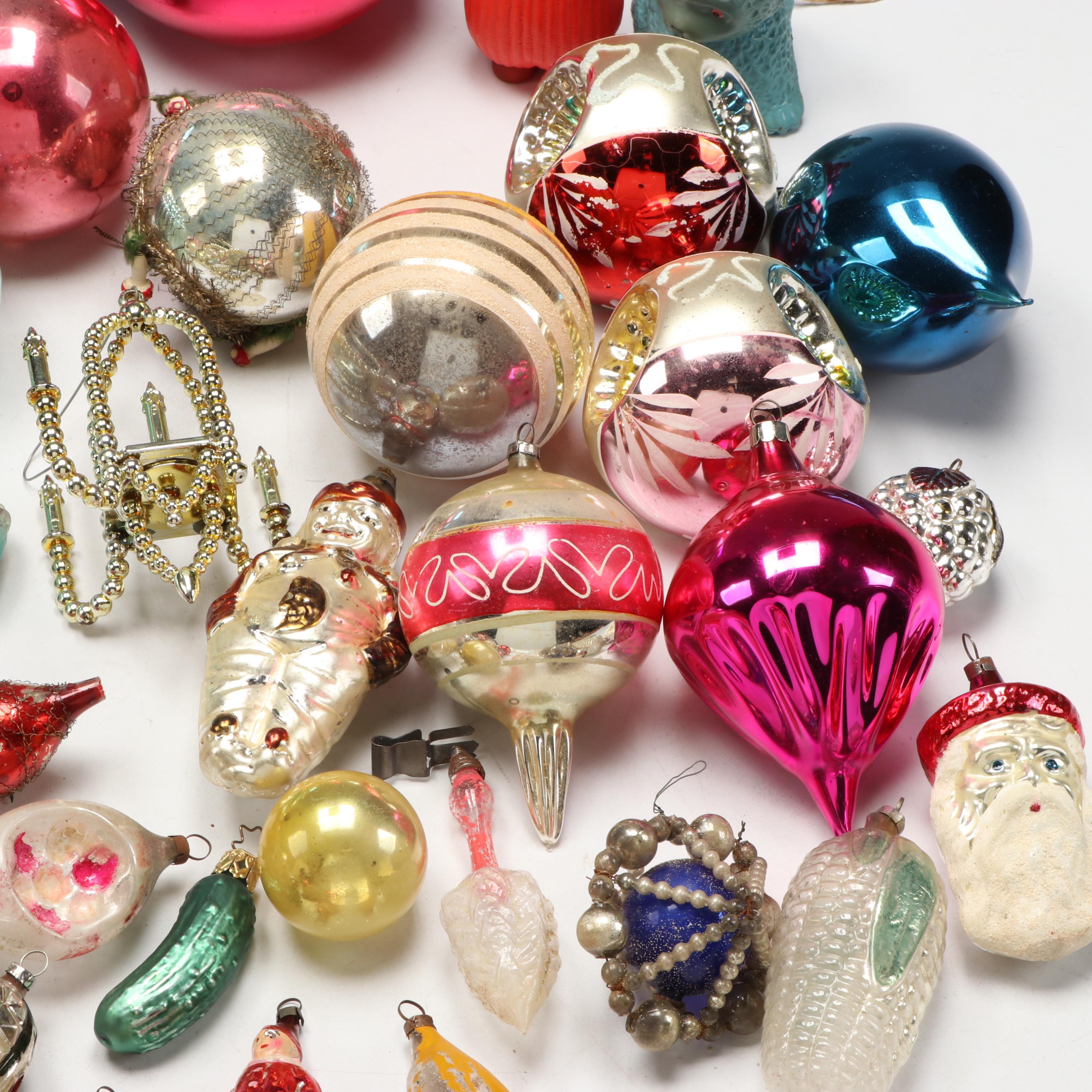 Shiny Brite Assorted Glass and Other Ornaments