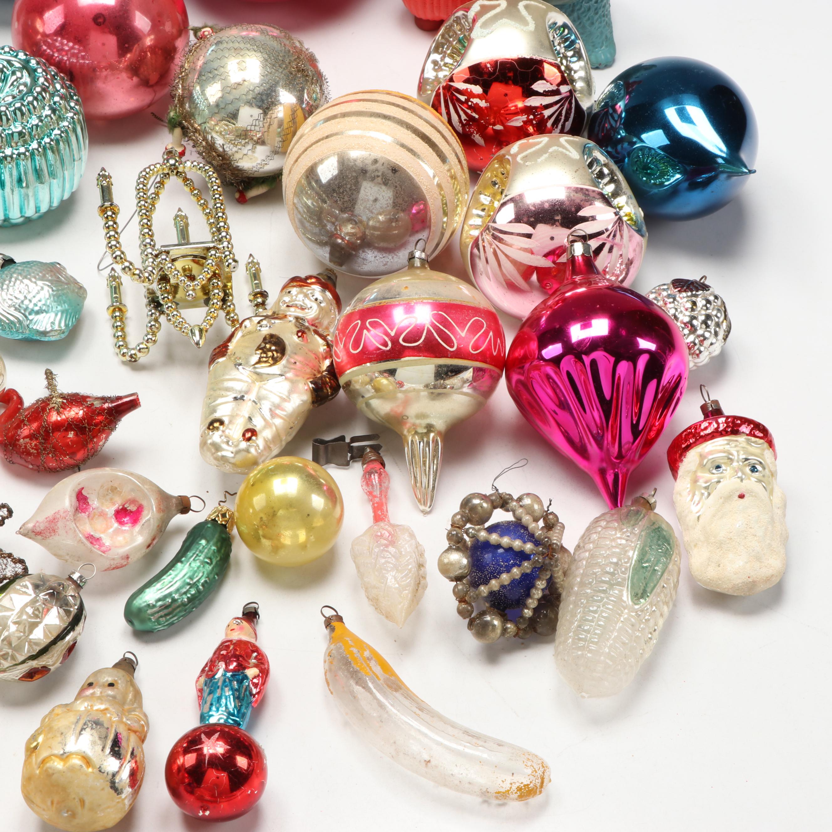 Shiny Brite Assorted Glass and Other Ornaments