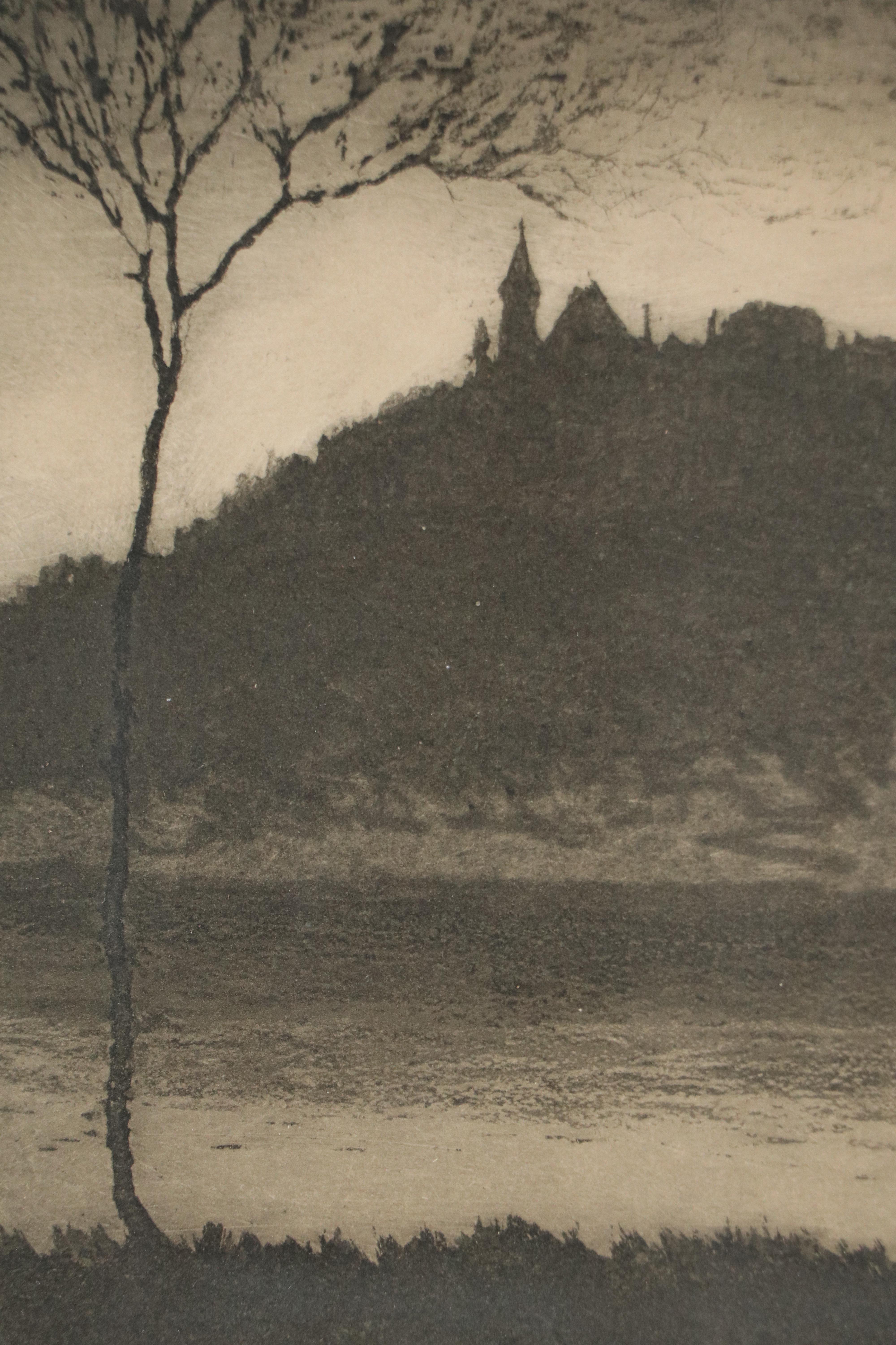 Edward Timothy Hurley Etching "River View from Dayton, Kentucky," 1930