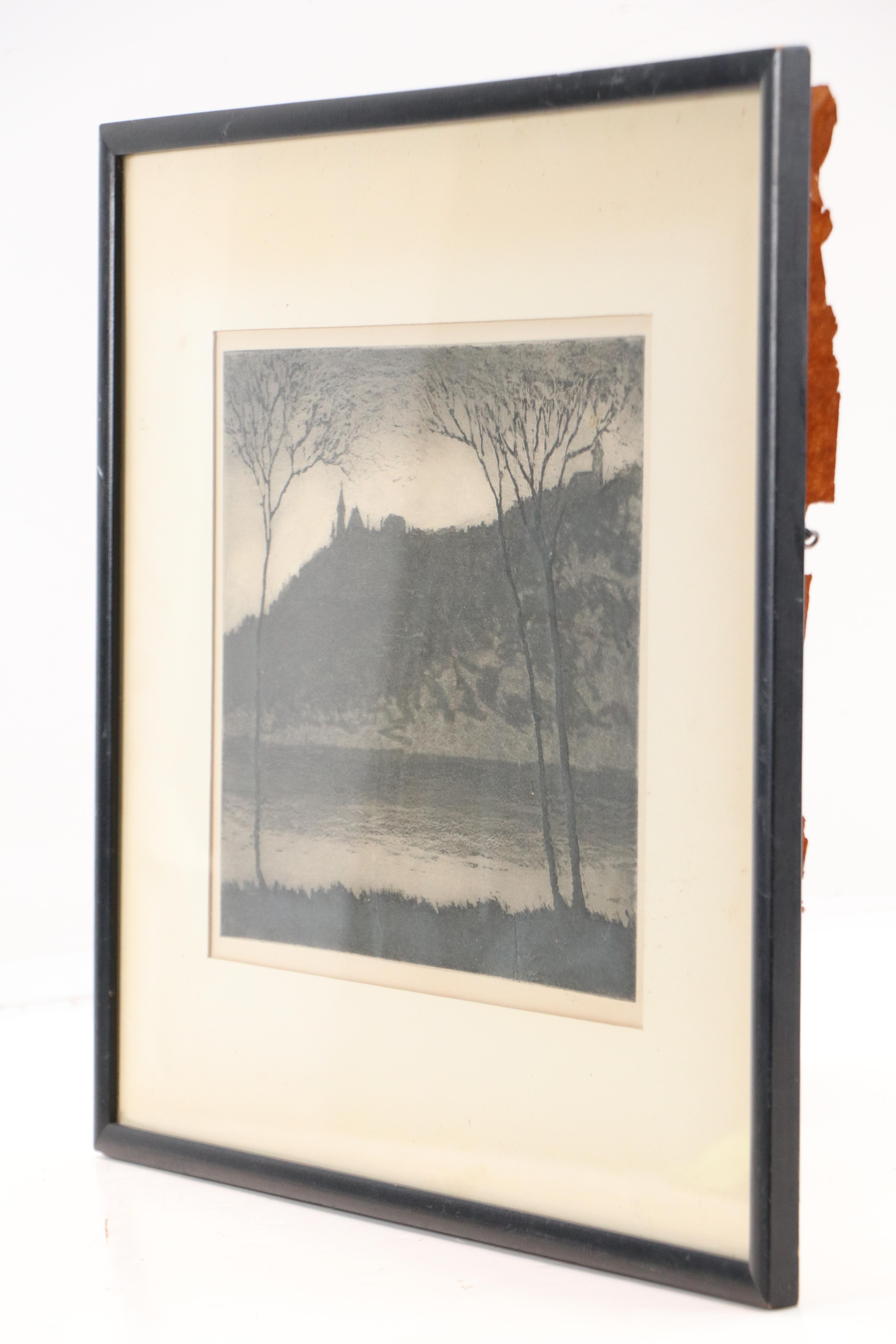 Edward Timothy Hurley Etching "River View from Dayton, Kentucky," 1930