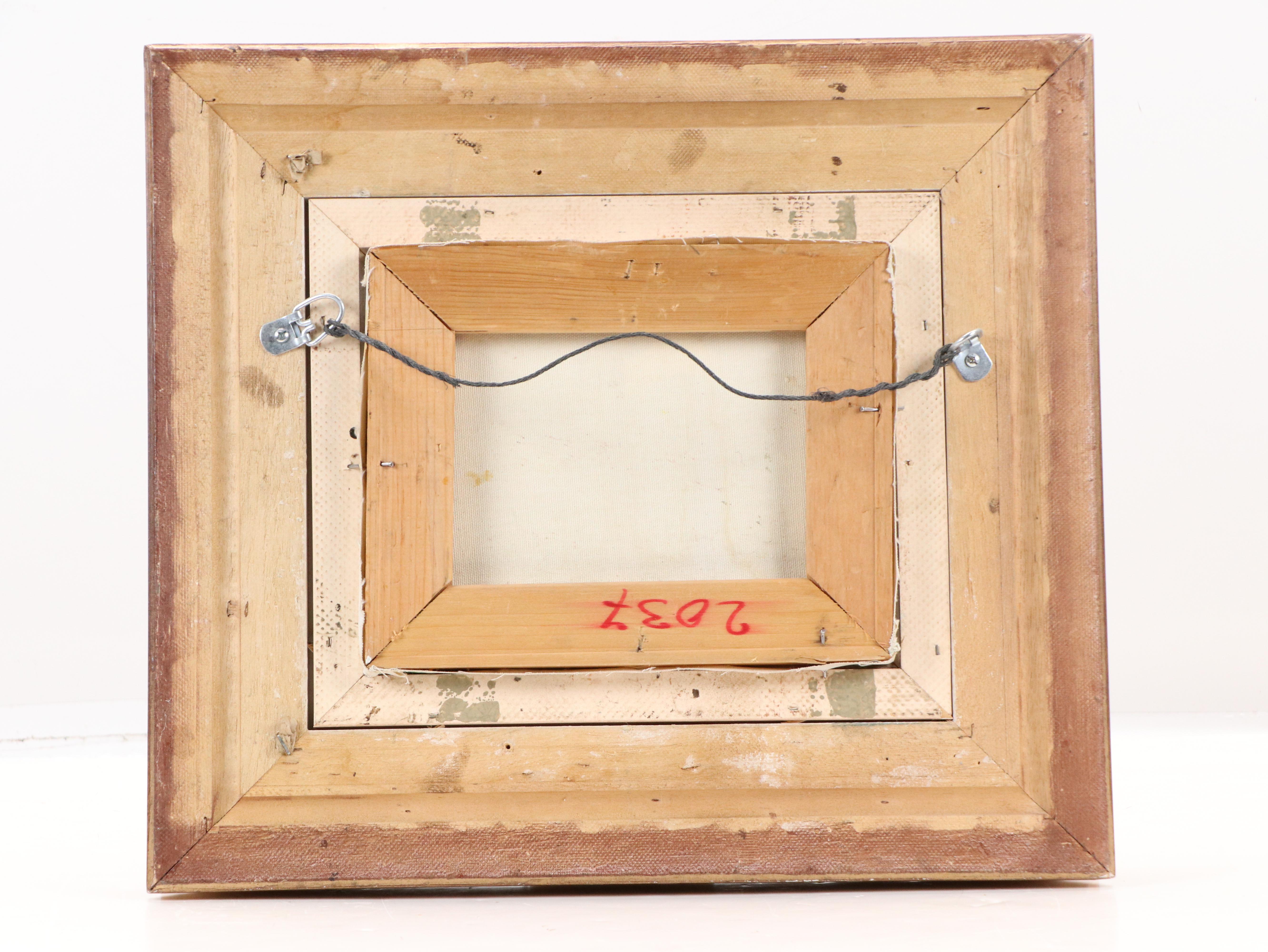 Impressionist Style Garden Oil Painting with Flowers and Cottage