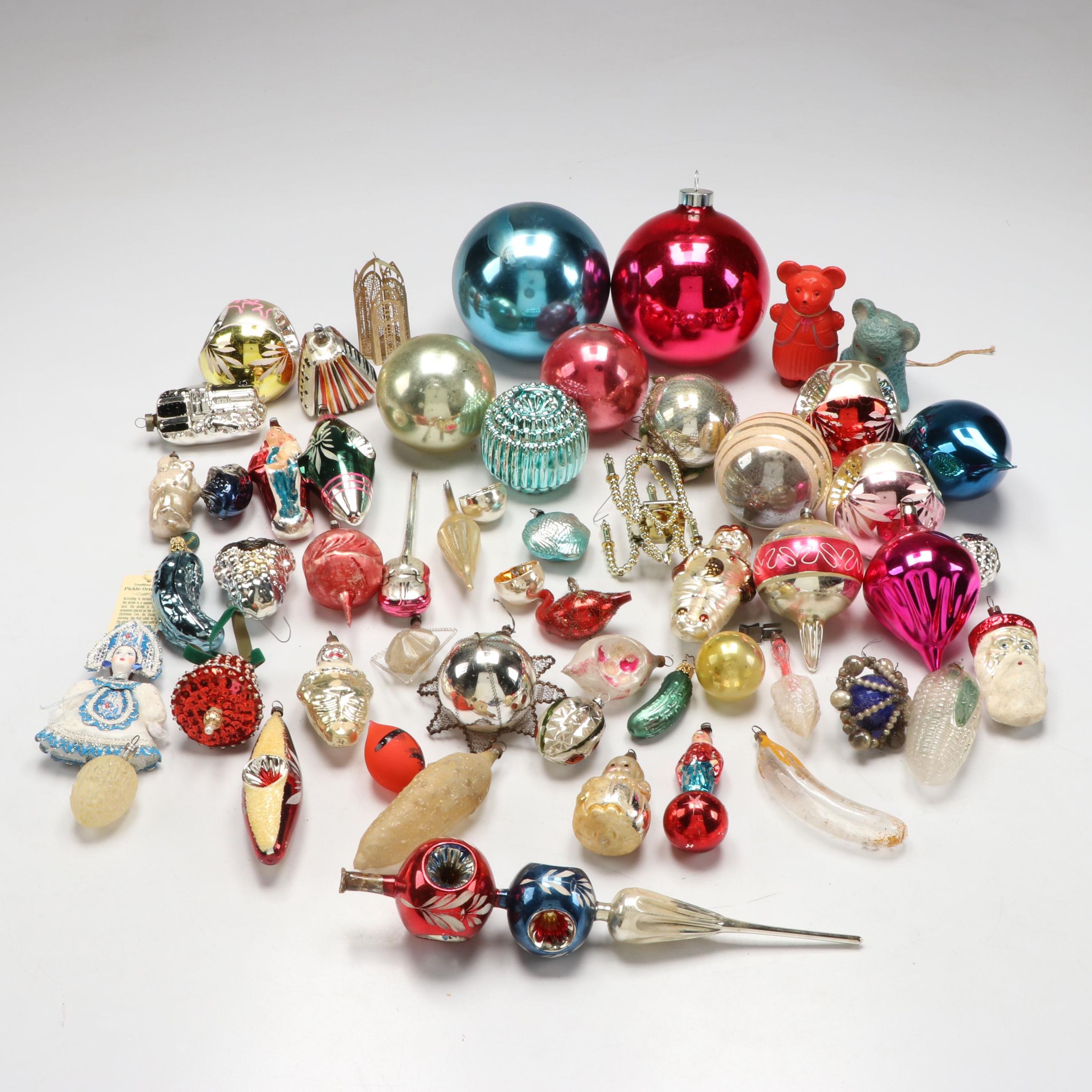 Shiny Brite Assorted Glass and Other Ornaments