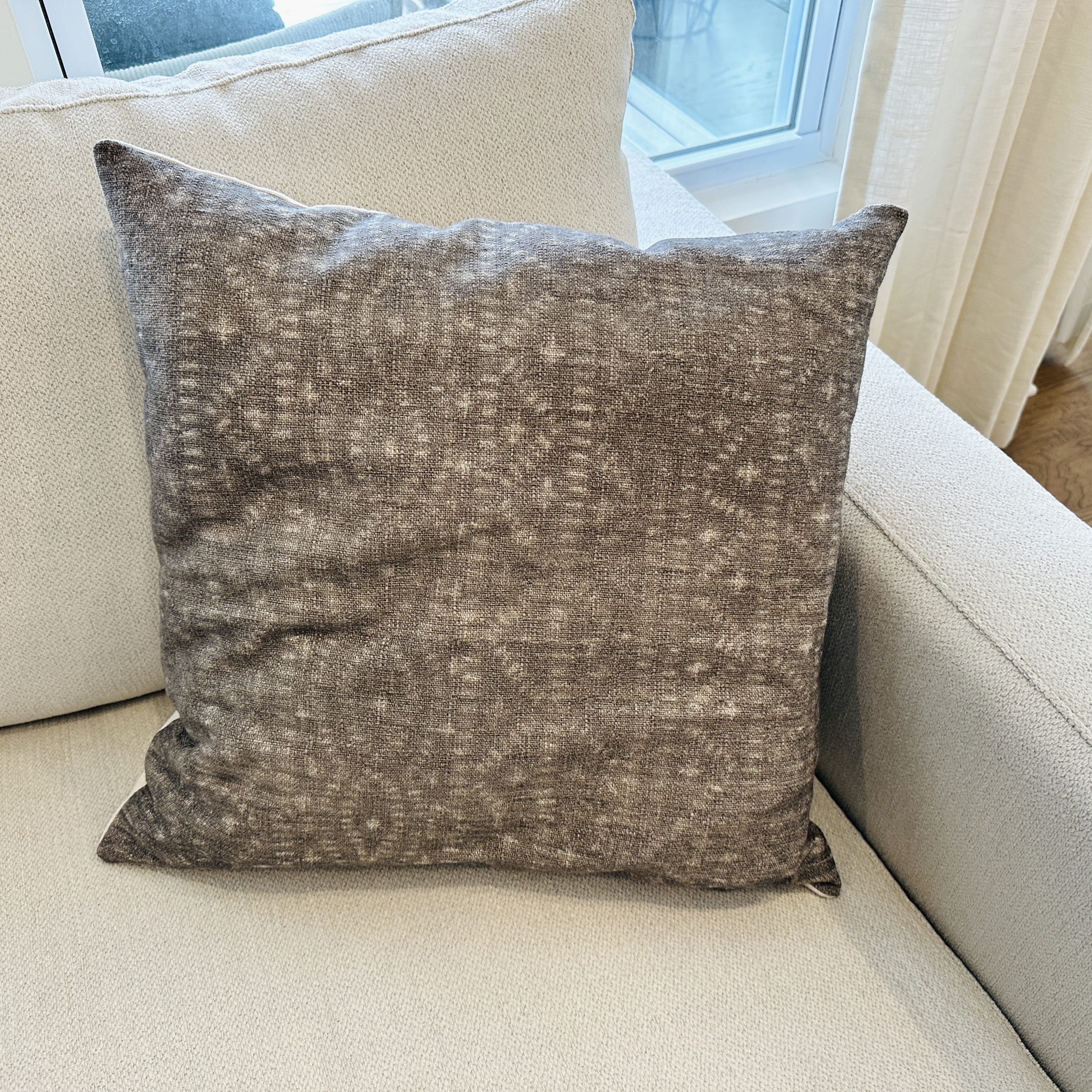 Contemporary Modernist Style Fabric Upholstered Sofa