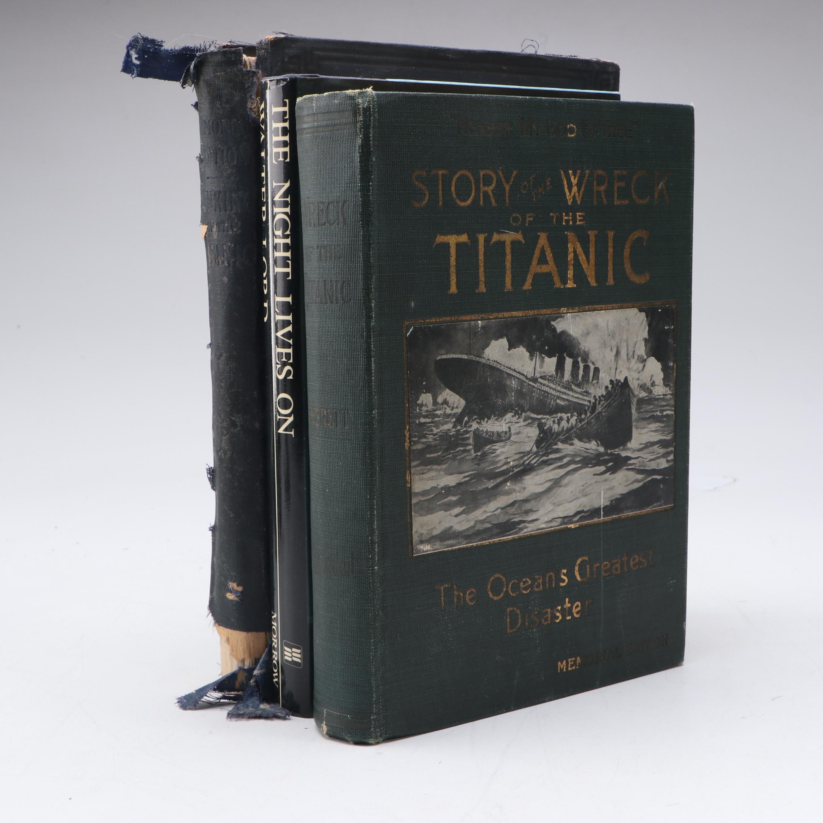 Multi-Signed "The Night Lives On" by Walter Lord and More Titanic Books