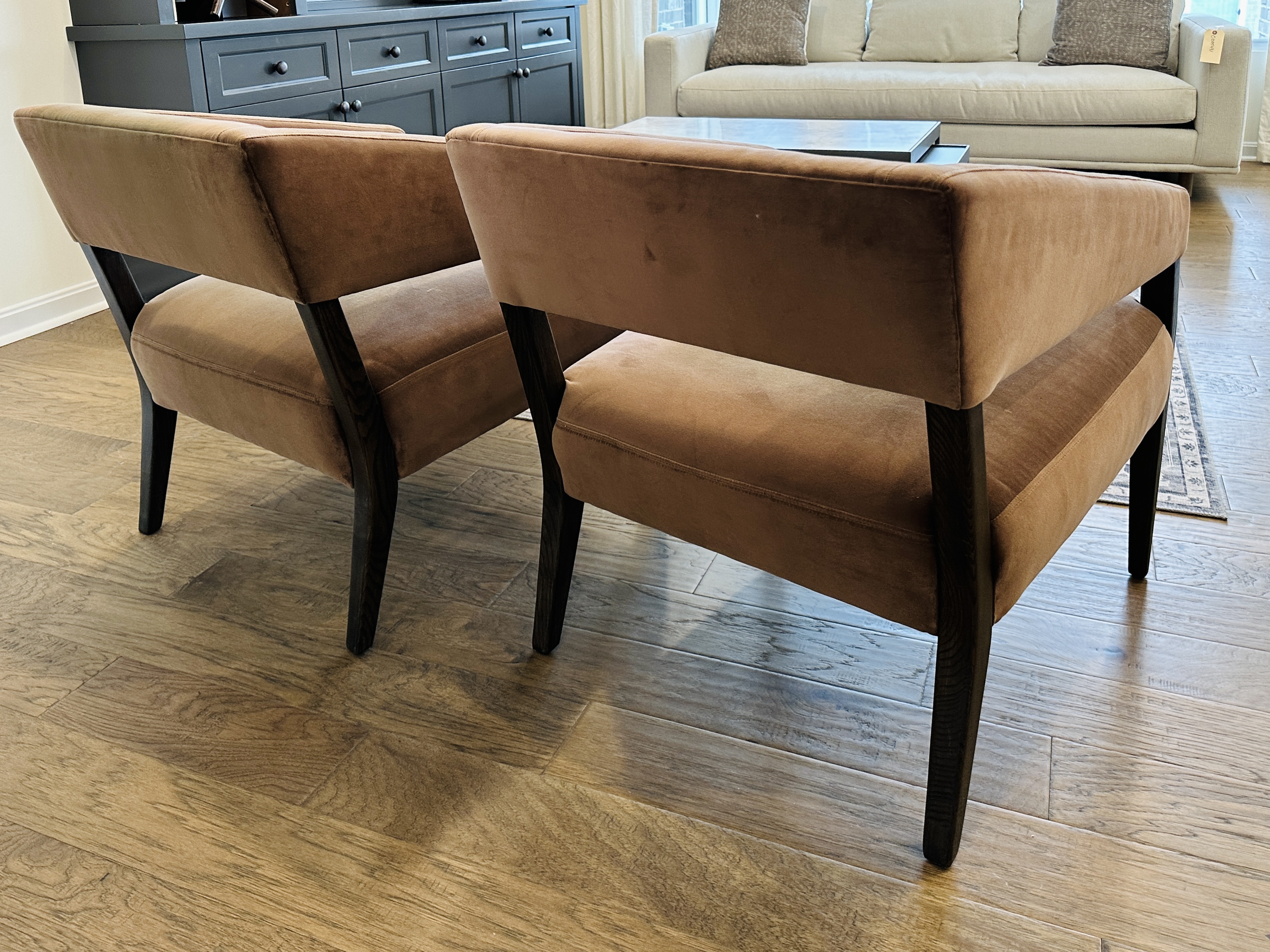 Pair of Four Hands "Gary" Club Chairs