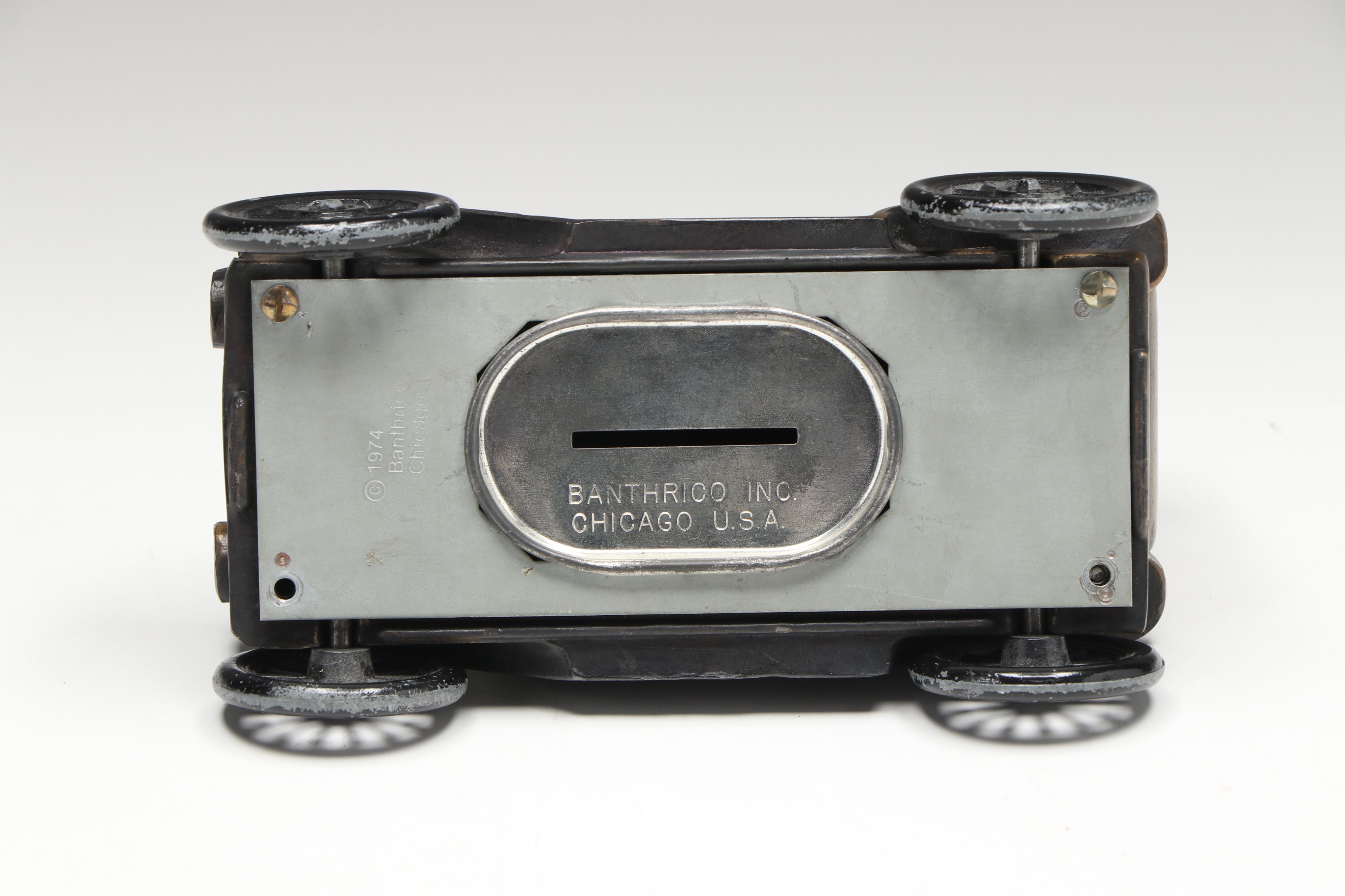 Banthrico Inc. Metal Coin Bank with Brass Finish Grasshopper