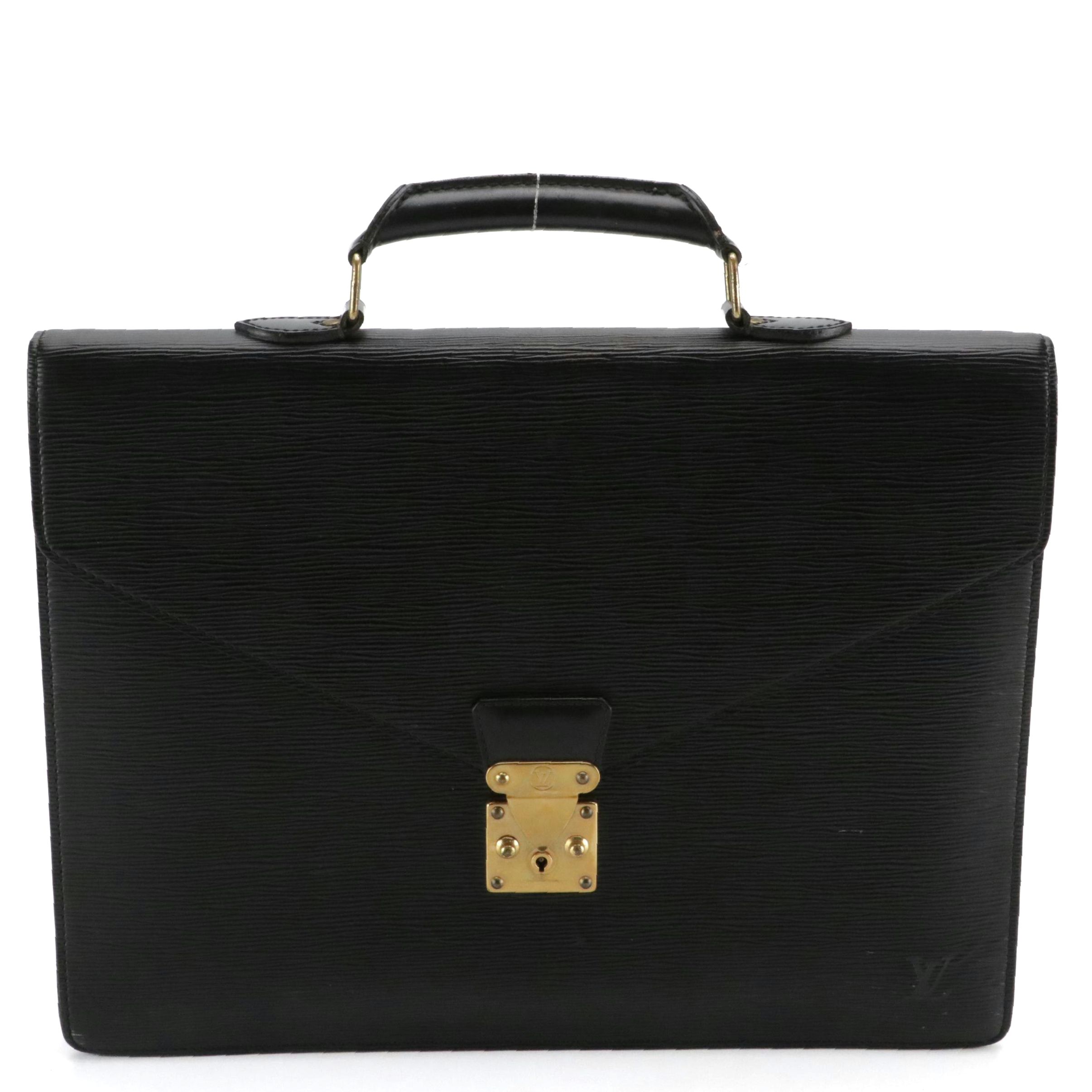 Louis Vuitton Serviette Ambassadeur in Noir Epi Leather