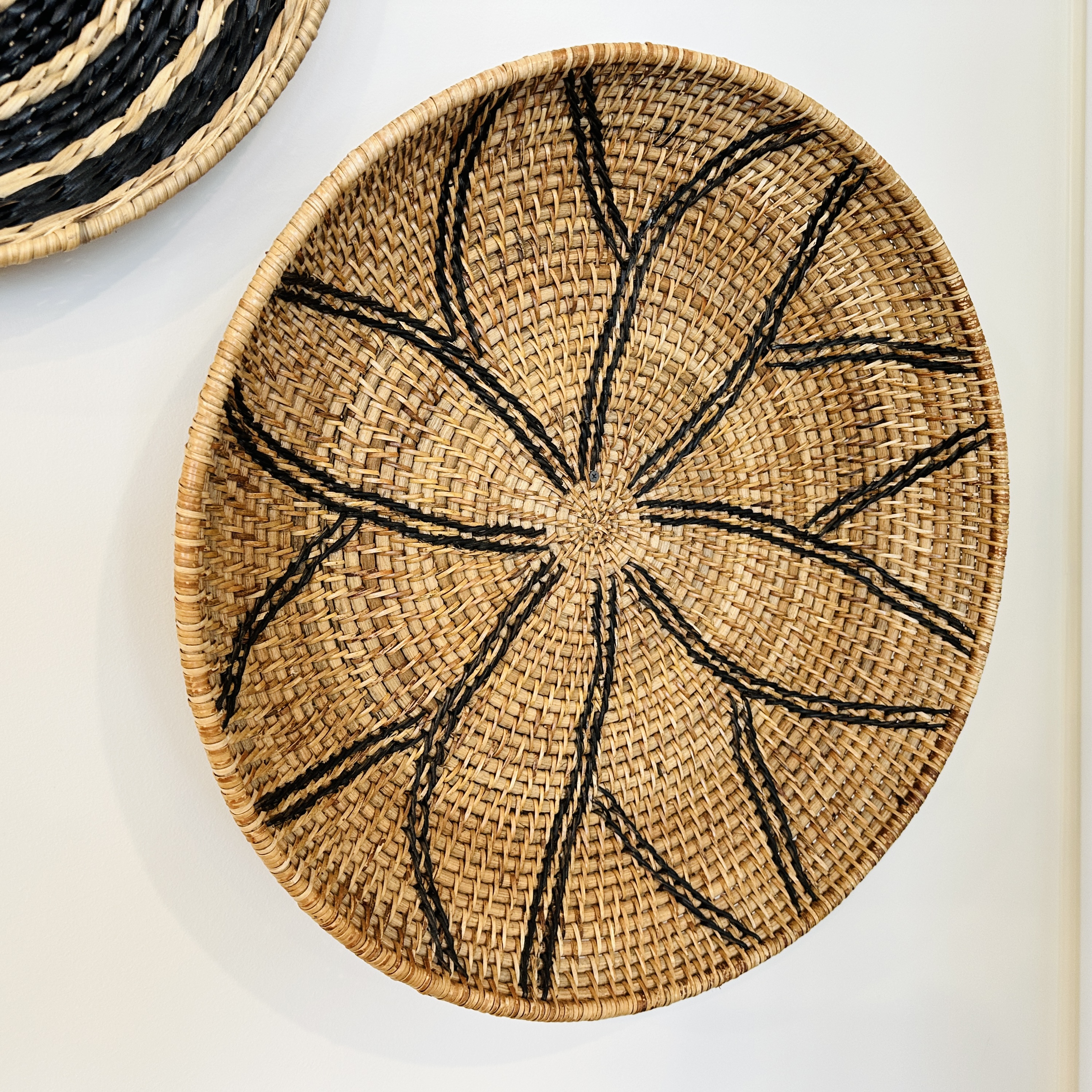 Two Contemporary Woven Baskets