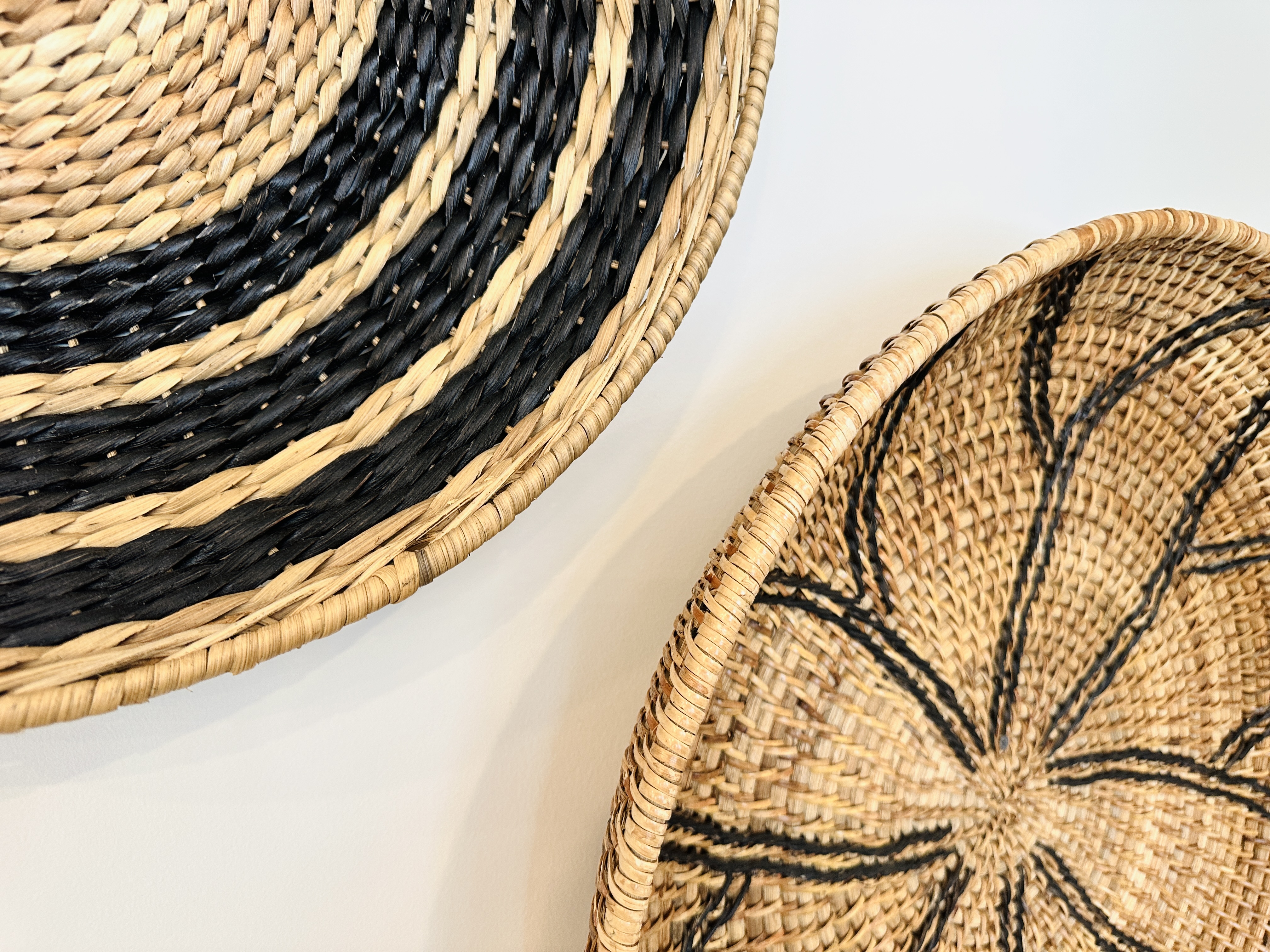 Two Contemporary Woven Baskets