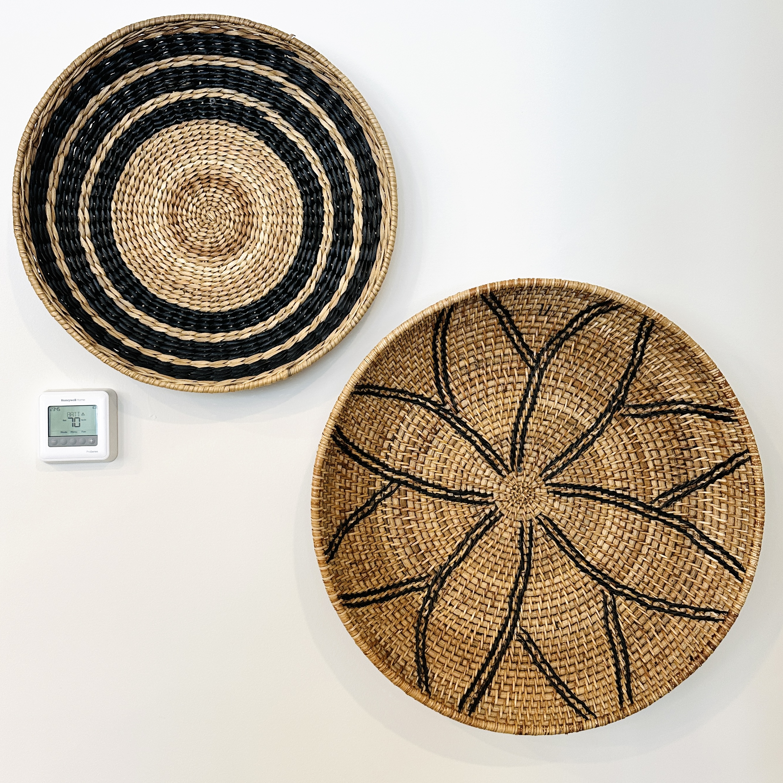 Two Contemporary Woven Baskets
