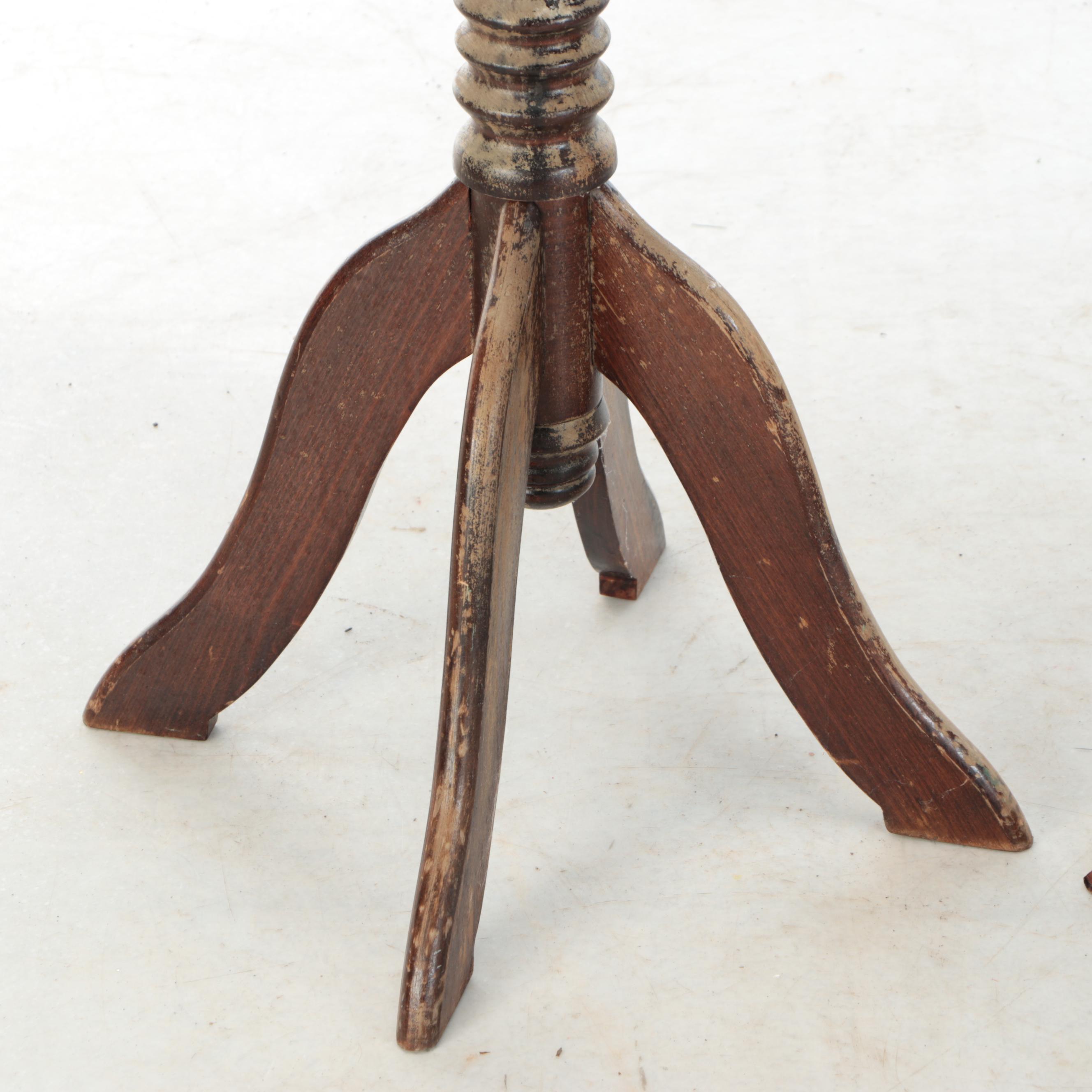 Wooden Pedestal Planter Stands