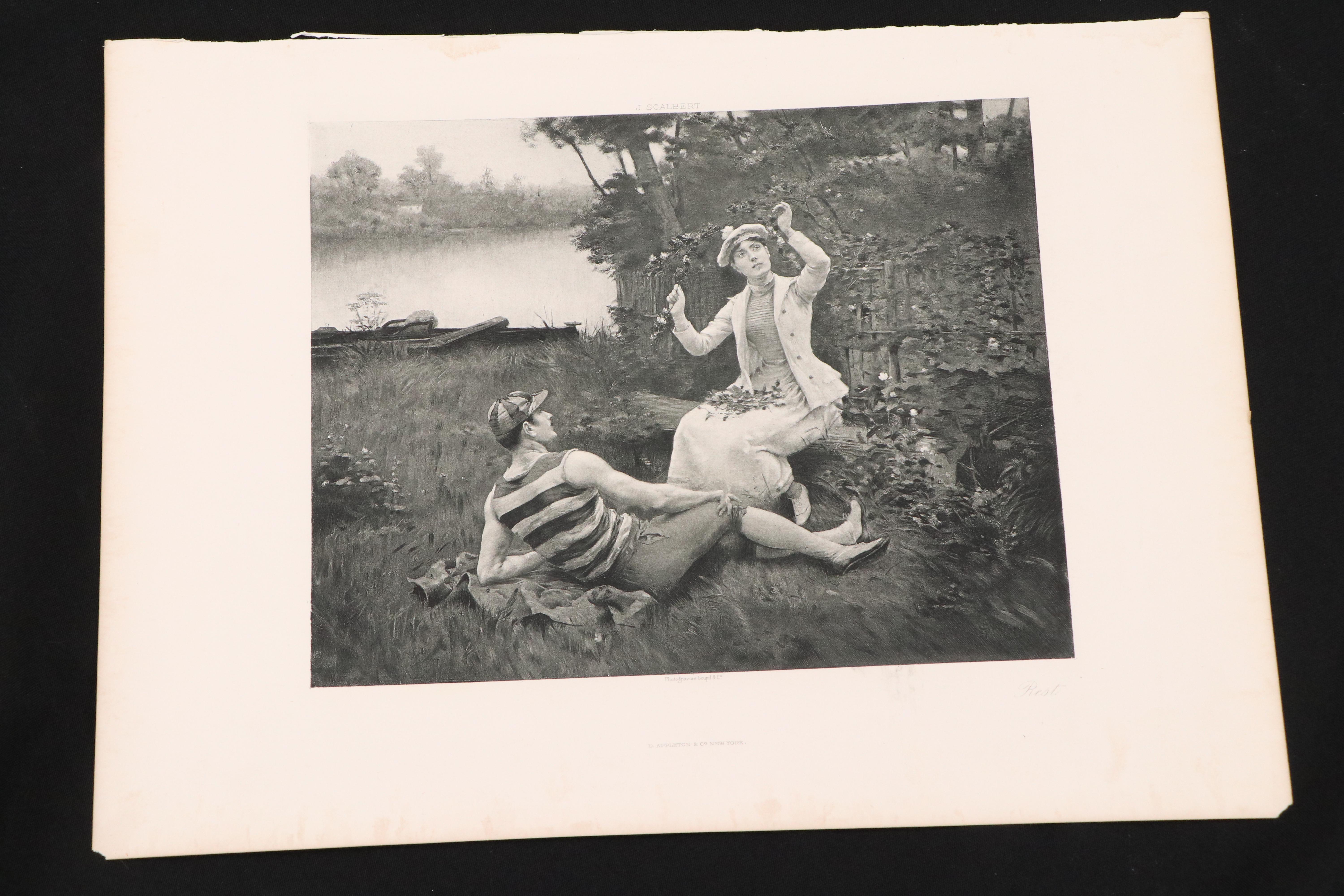 Collection of Late 19th Century French Photogravure Prints