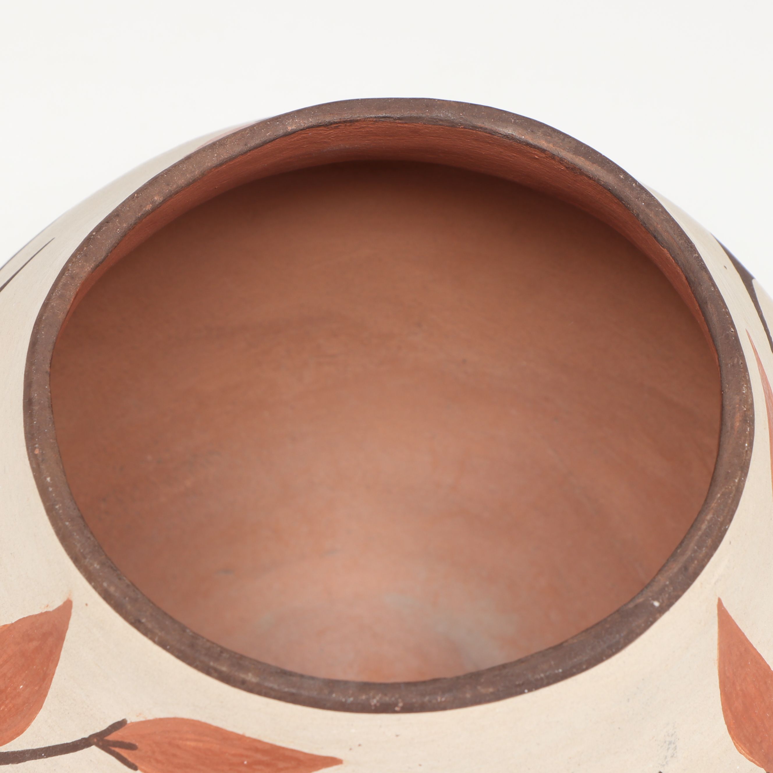 Candelaria Gachupin Zia Pueblo Pottery Bird Jar