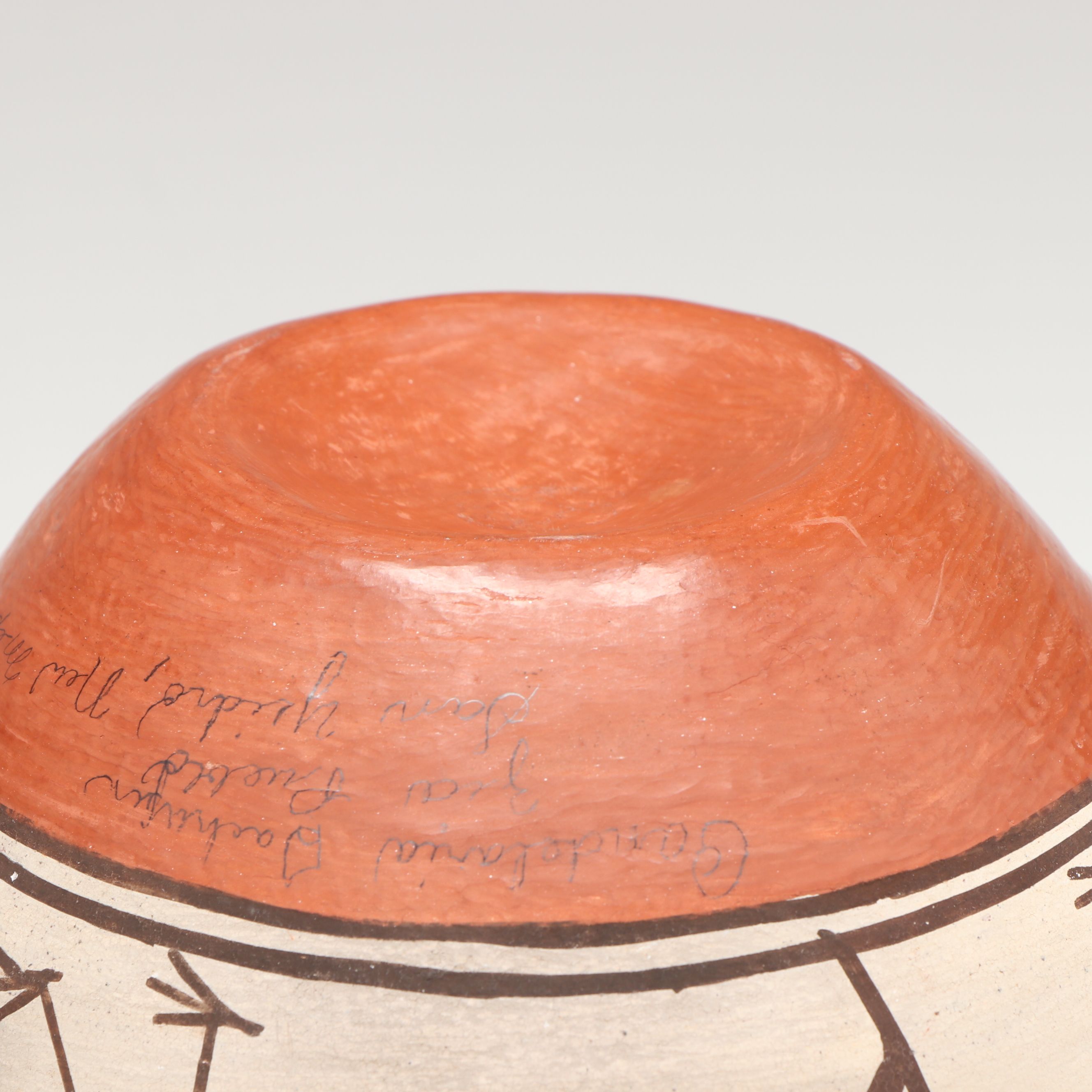 Candelaria Gachupin Zia Pueblo Pottery Bird Jar