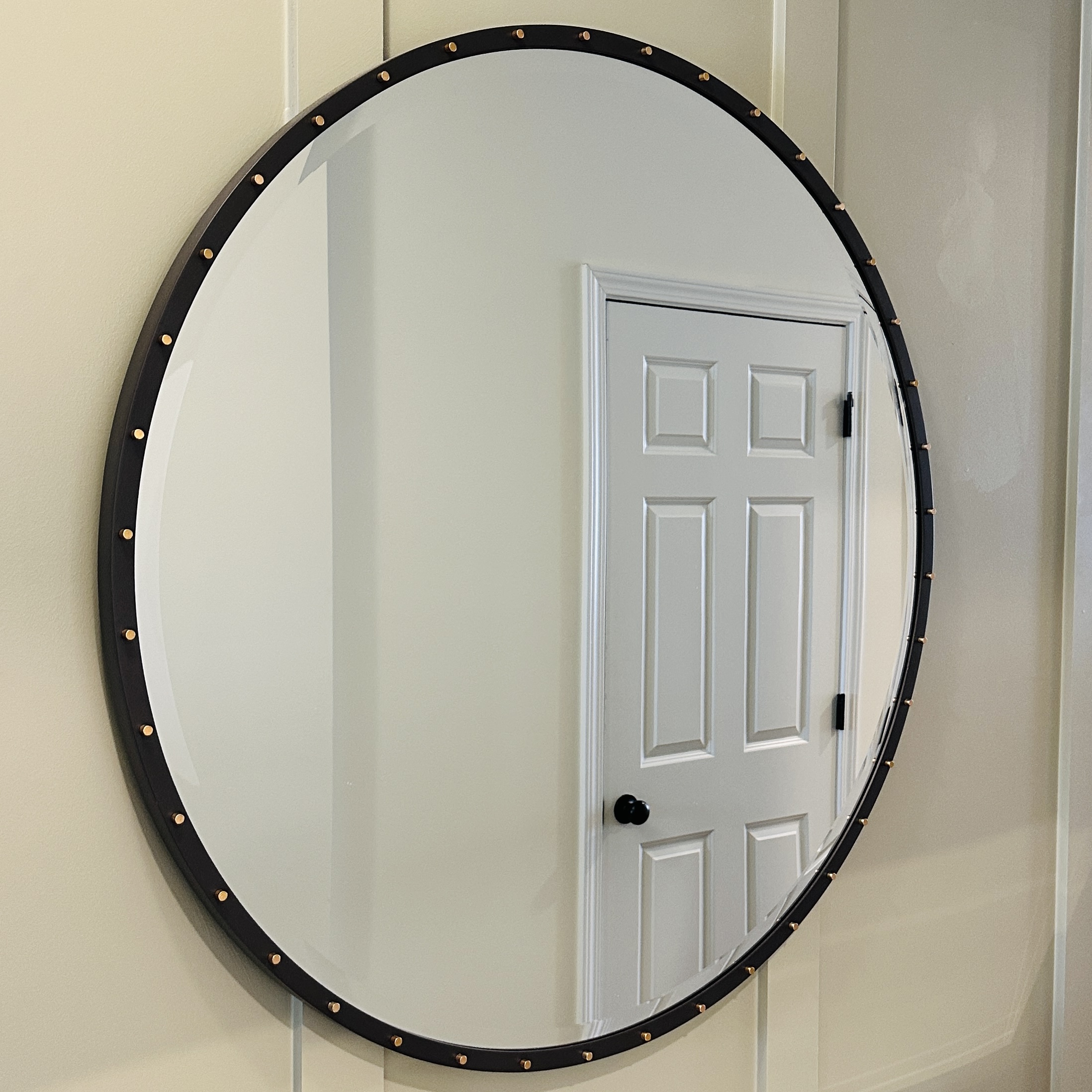 Uttermost "Sele" Metal Framed Wall Mirror