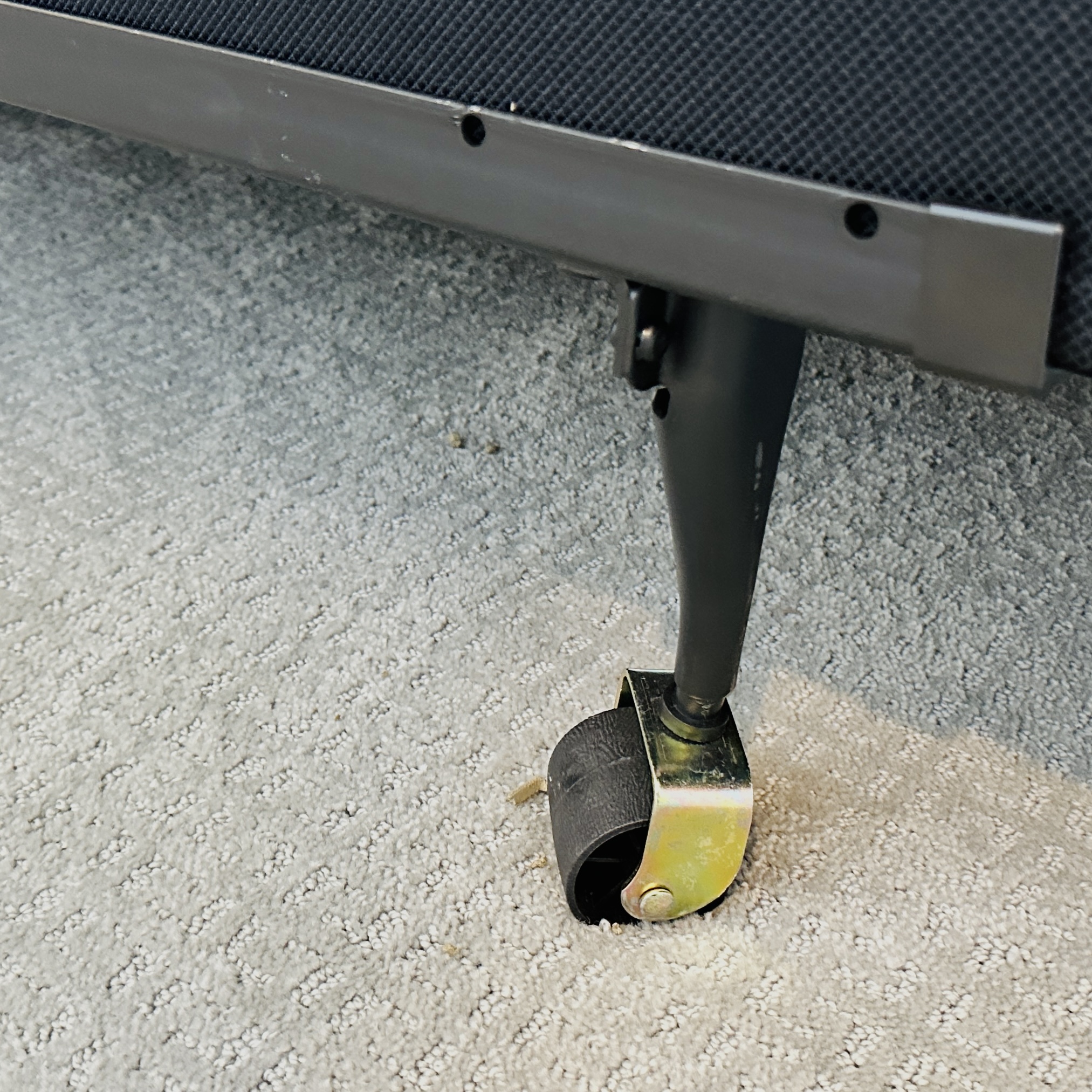 Modernist Style Ebonized Wood Queen Size Bed with Bedding