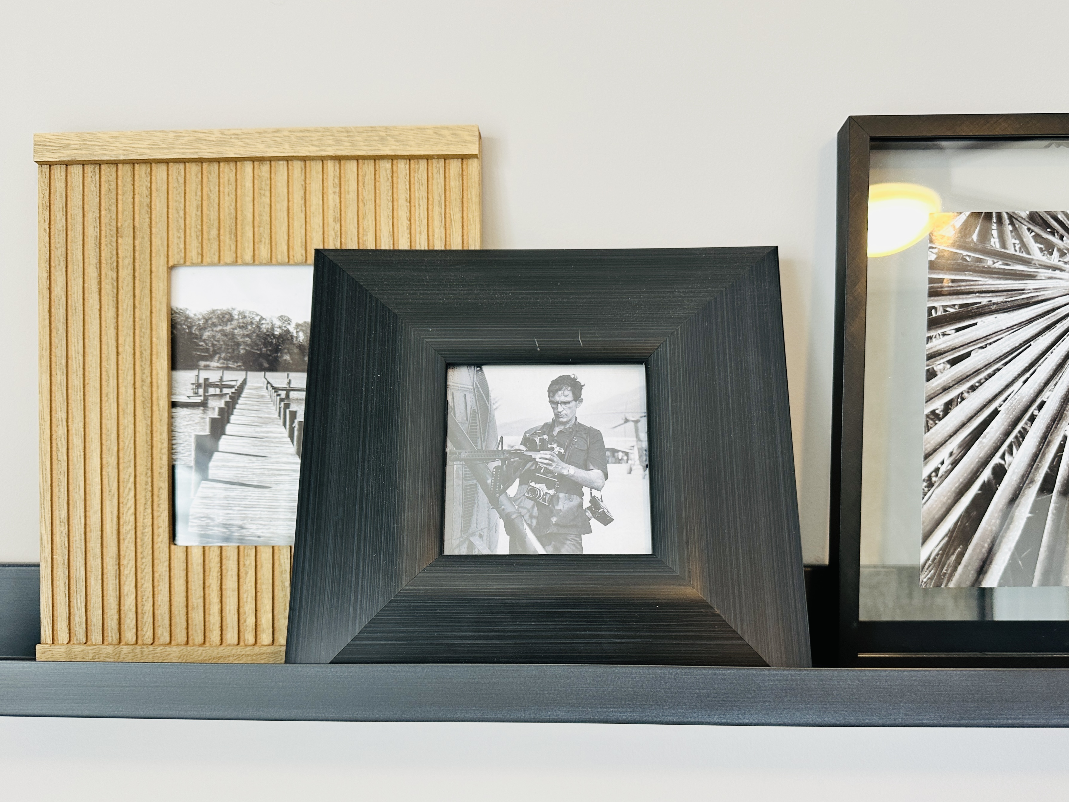 Contemporary Black and Gold Tone Picture Frames